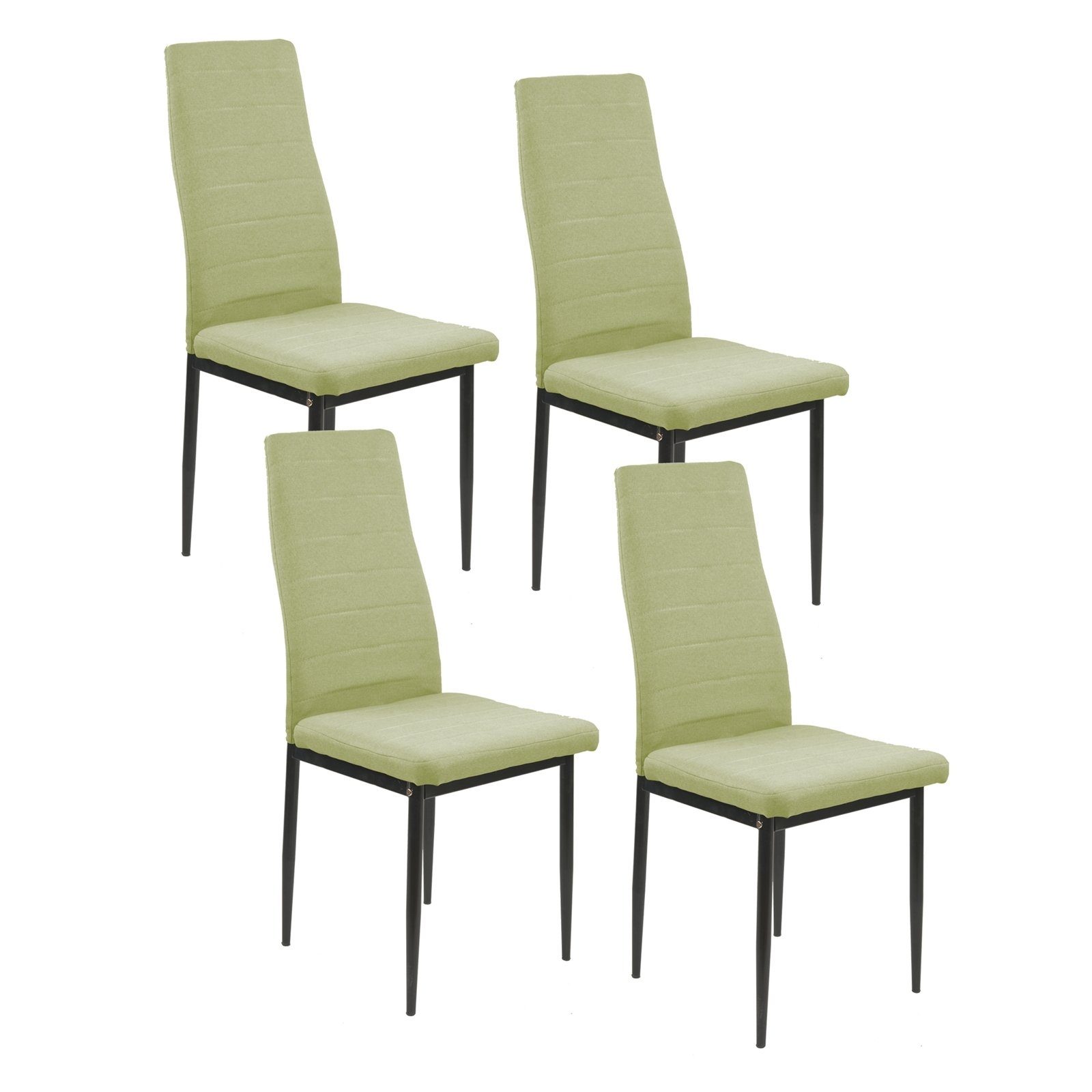 HTI-Living Esszimmerstuhl Stuhl Memphis Webstoff 4er-Set (Set, 4 St), Esszimmerstuhl Metallgestell Vierfuß