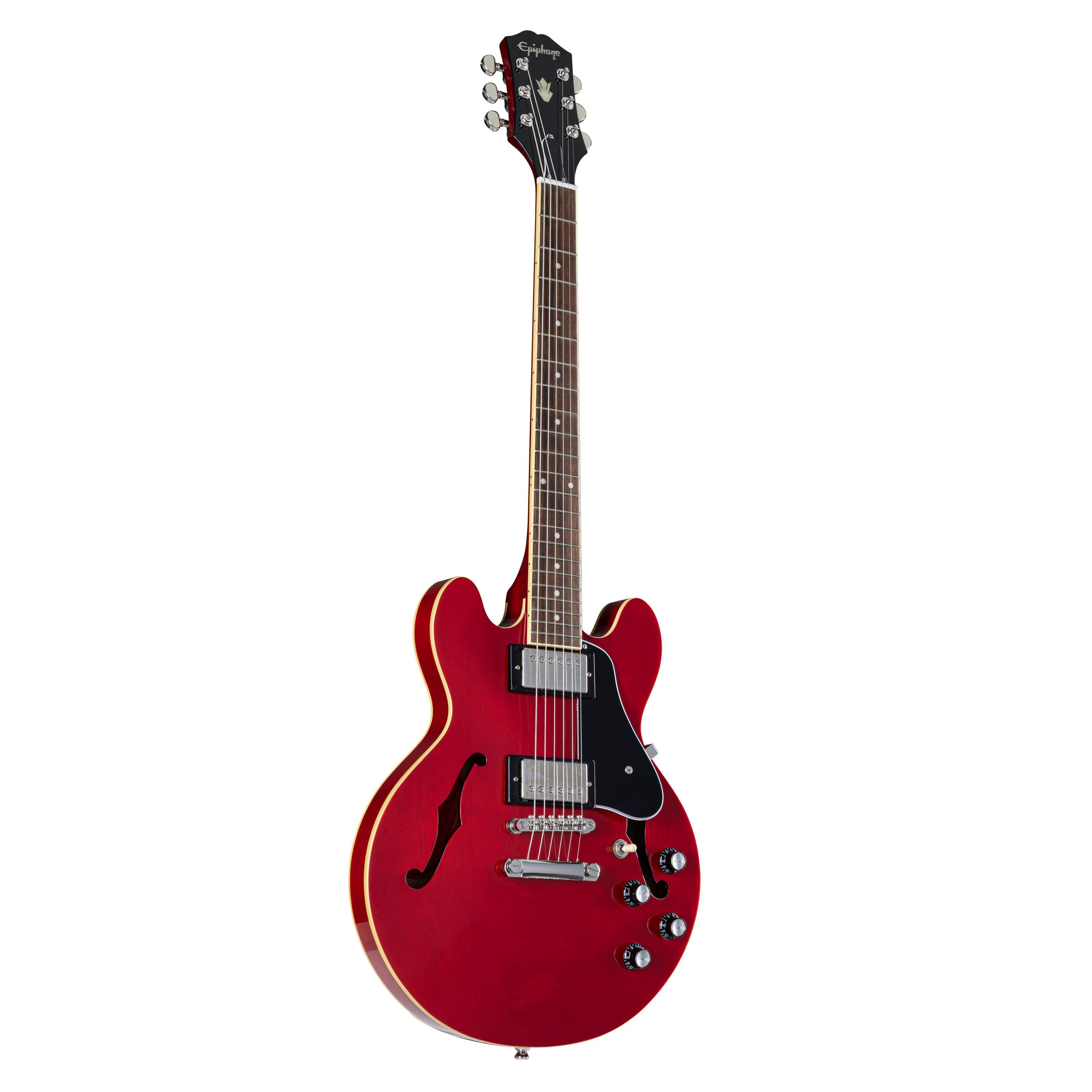 Epiphone Halbakustik-Gitarre, Halb-Akustik Gitarren, Semi Hollow-Modelle, Inspired by Gibson ES-339 Cherry - Halbakustik Gitarre