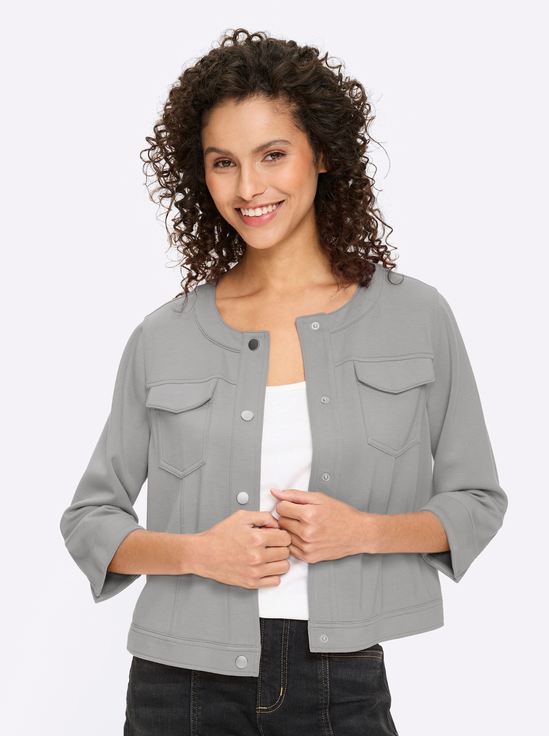 heine Shirtjacke Shirtjacke 3/4-Arm günstig online kaufen