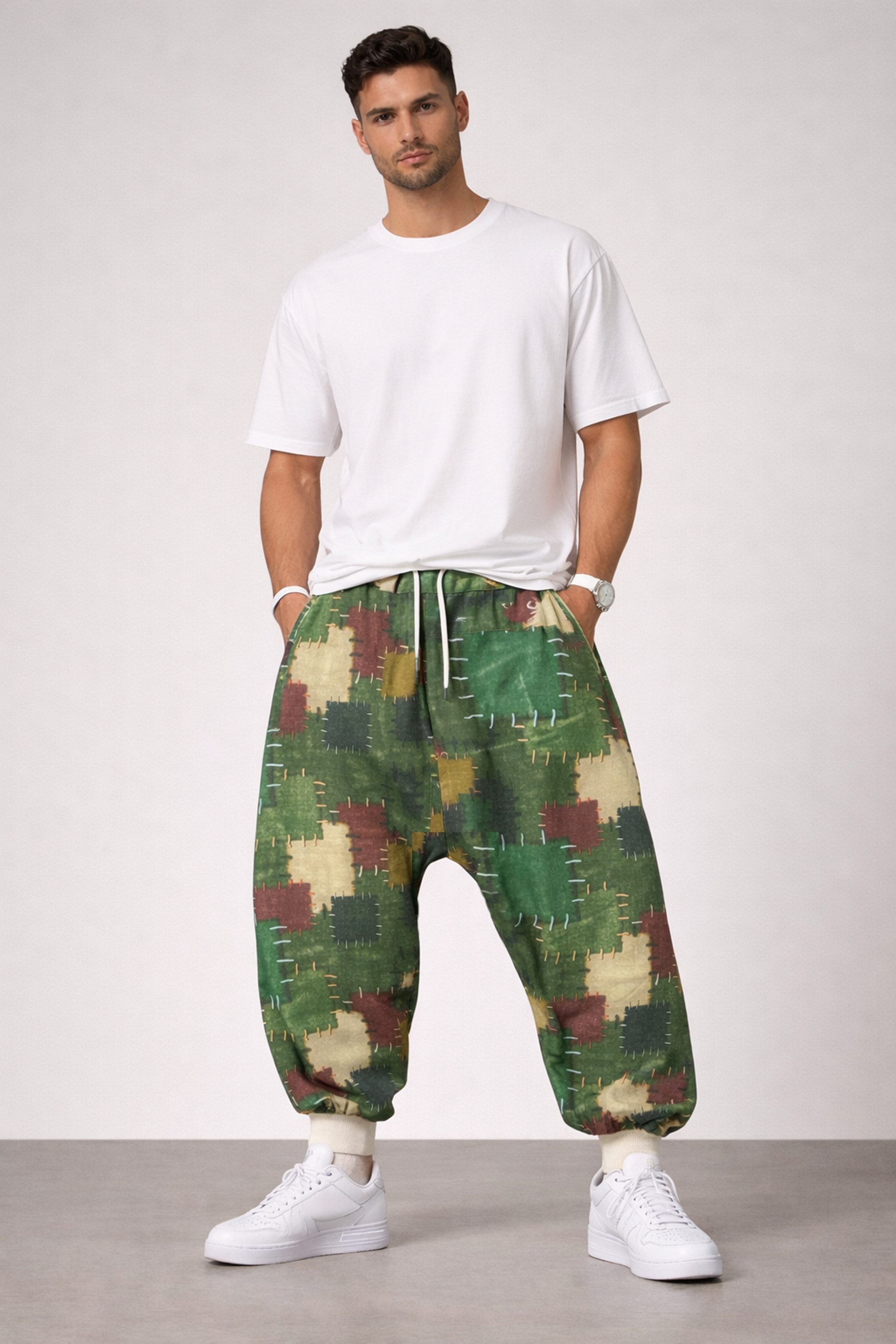 Jogginghose Herren Baggy Yoga Hose "PATCH"