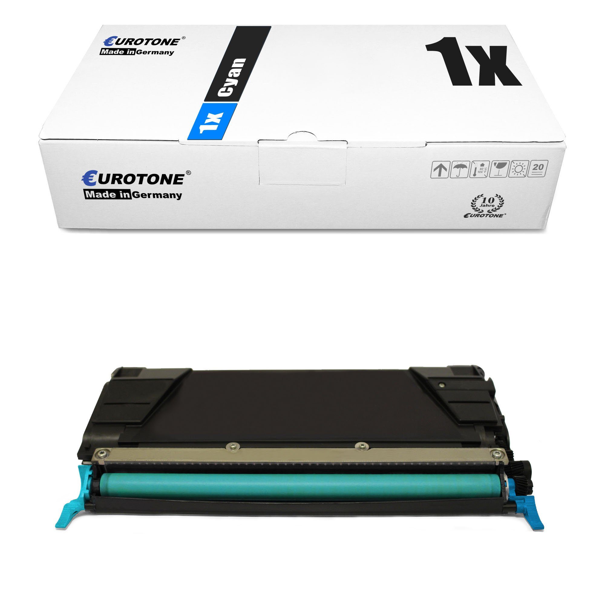 Toner Tonerkartusche 00C5222CS Eurotone Cyan ersetzt Lexmark