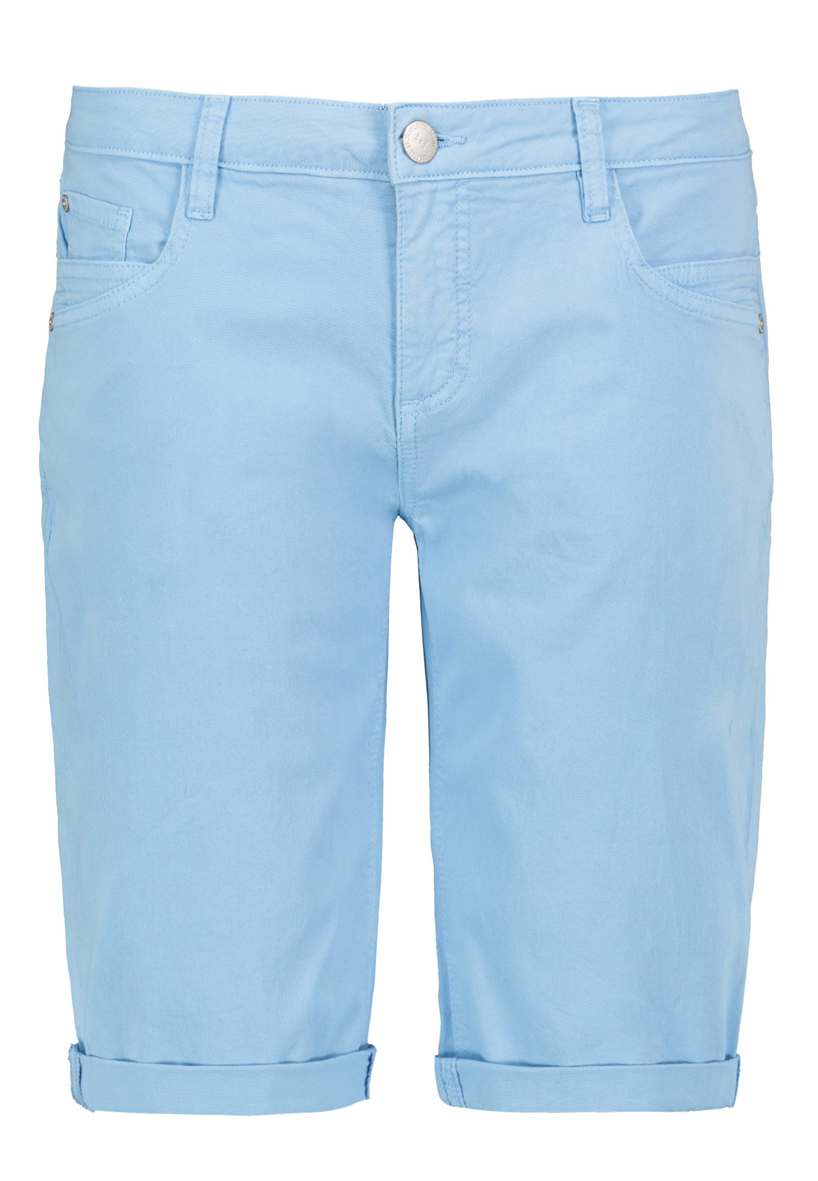 SUBLEVEL Bermudas Elastischer Materialmix, 5-Pocket-Details, Beinumschlag günstig online kaufen