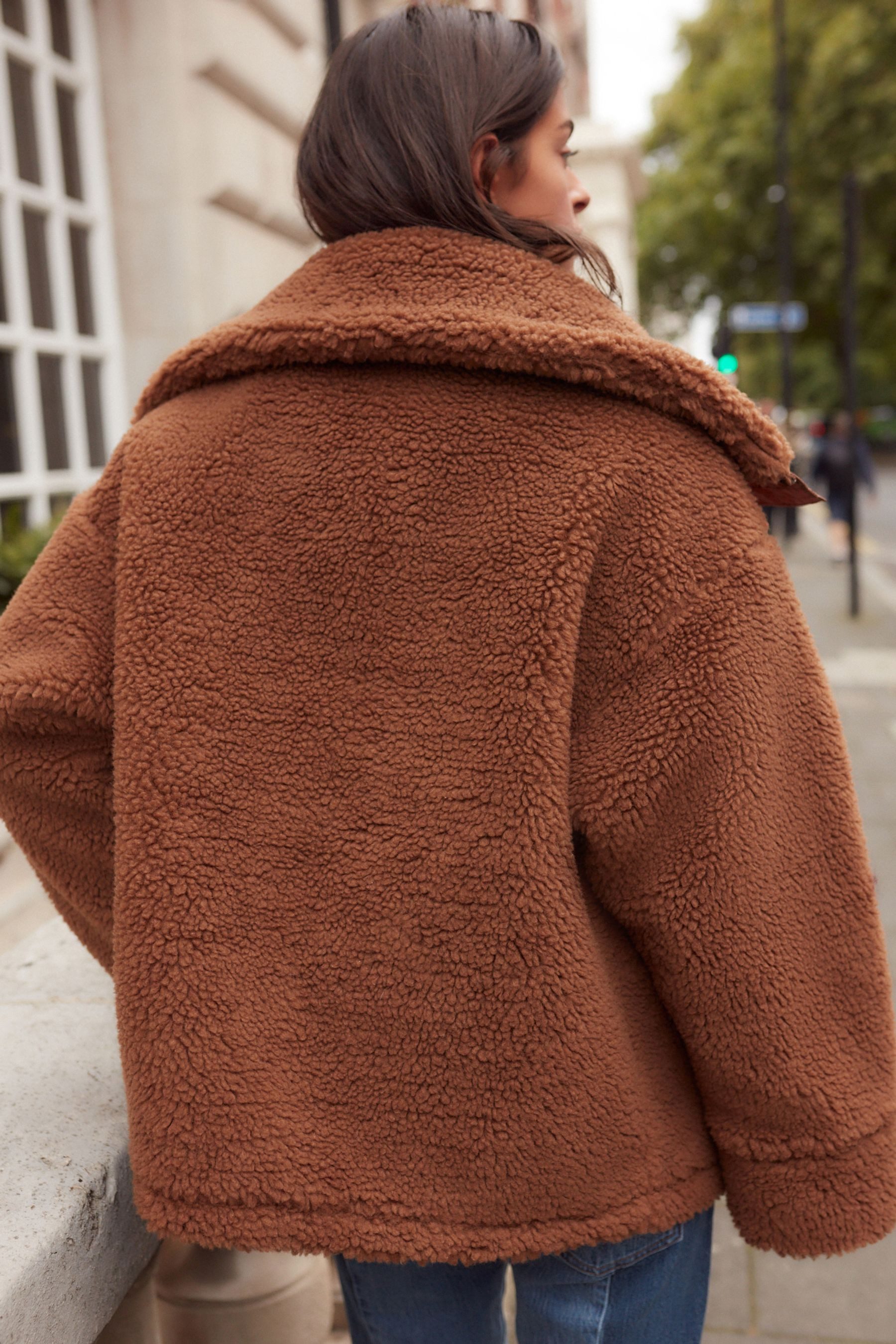 Next Fleecejacke Borg-Fleece-Jacke (1-St) günstig online kaufen