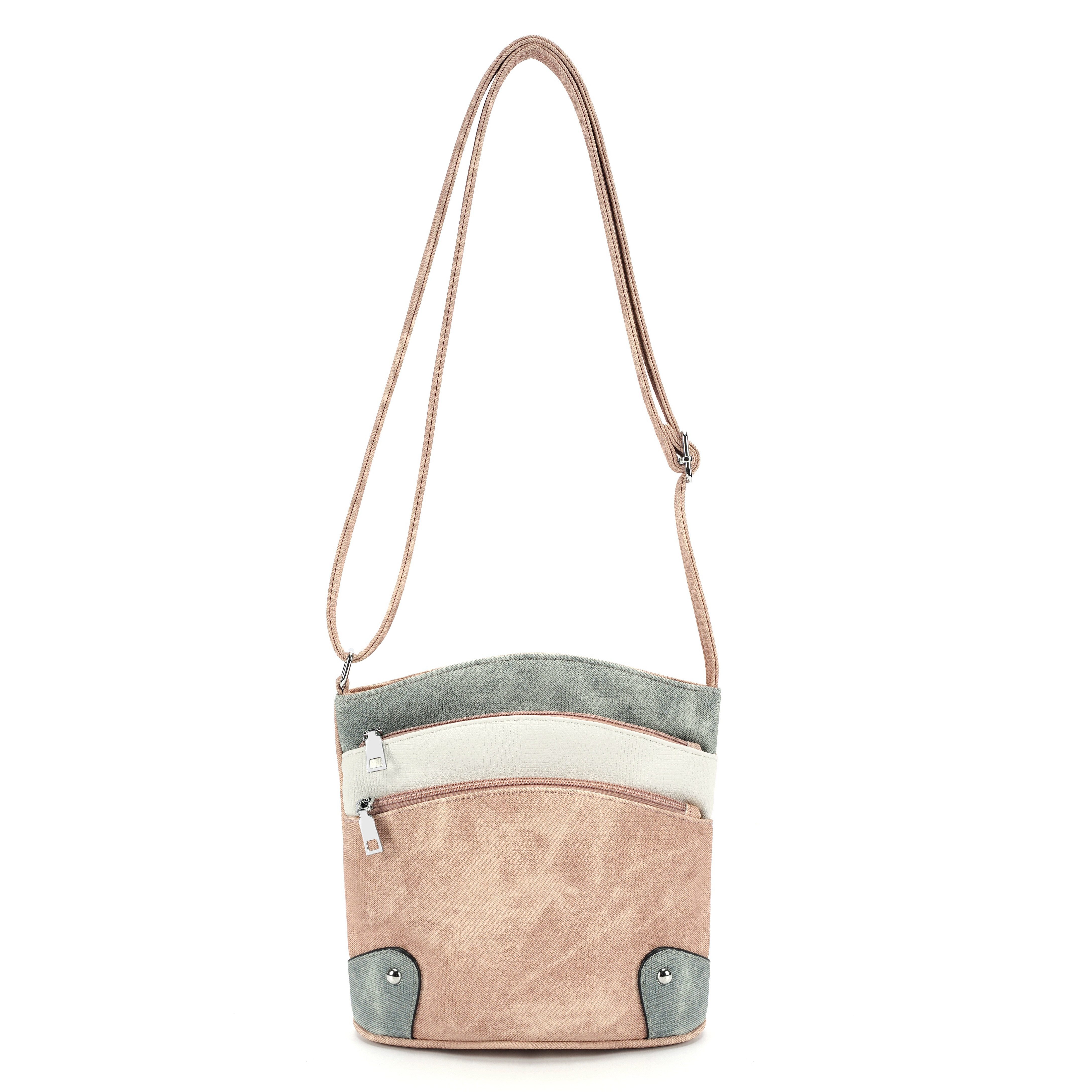 MIRROSI Umhängetasche Damen Crossbody Bag, 25x10x23cm Mittelgroß, Mittelgroße Tasche, Schultertasche für jeden Anlass