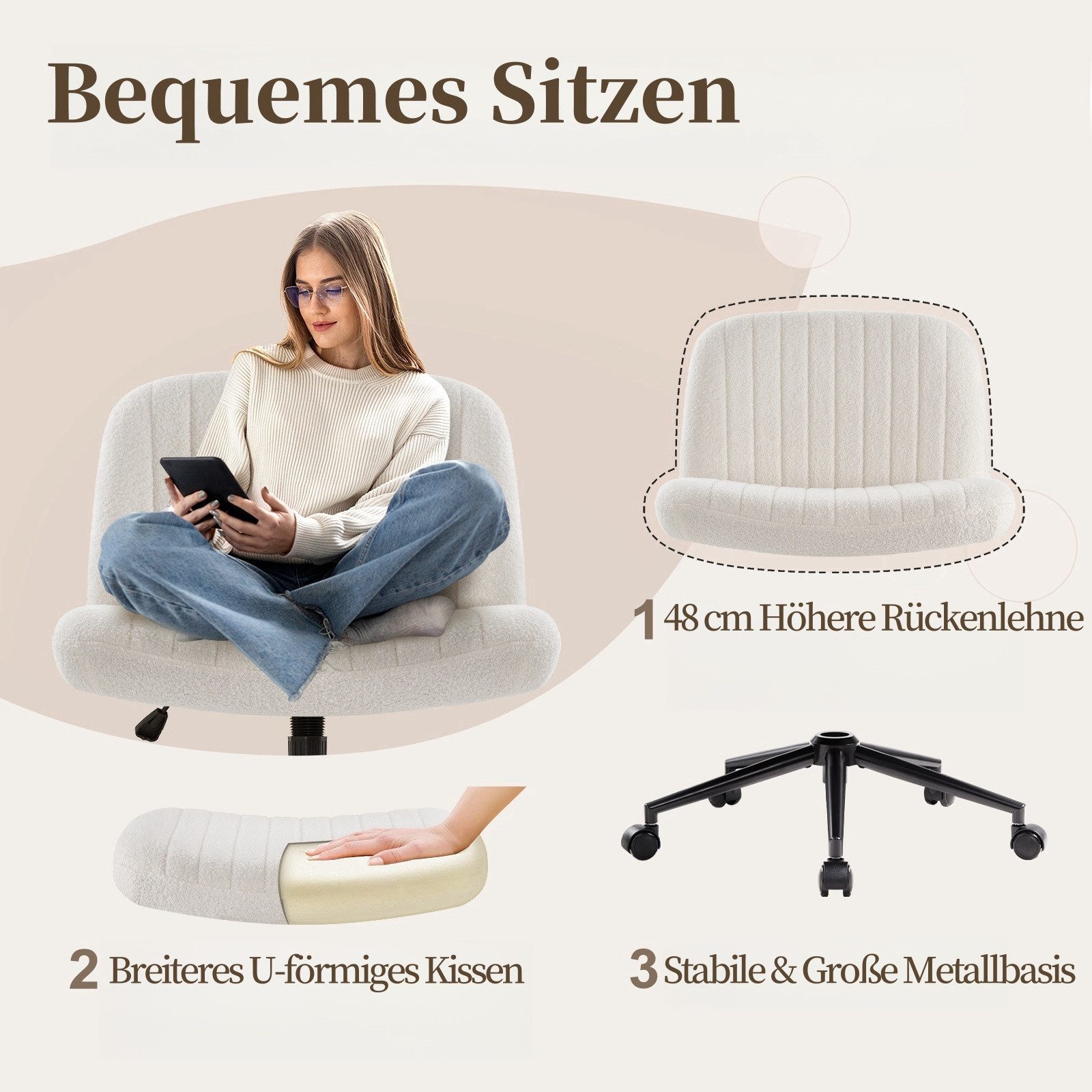 Intimate WM Heart Bürostuhl Ohne Armlehnen, günstig online kaufen