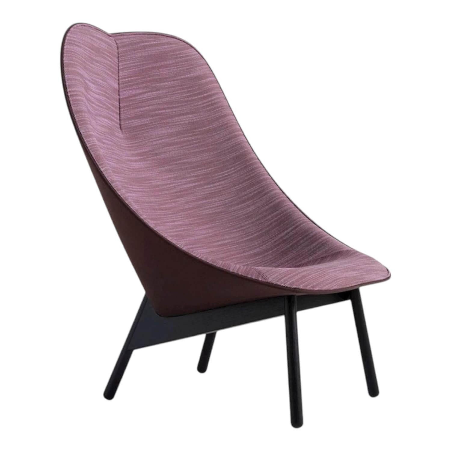 Hay Cocktailsessel Sessel Uchiwa Stoff Steelcut 695 Raas 672 Rot Violett