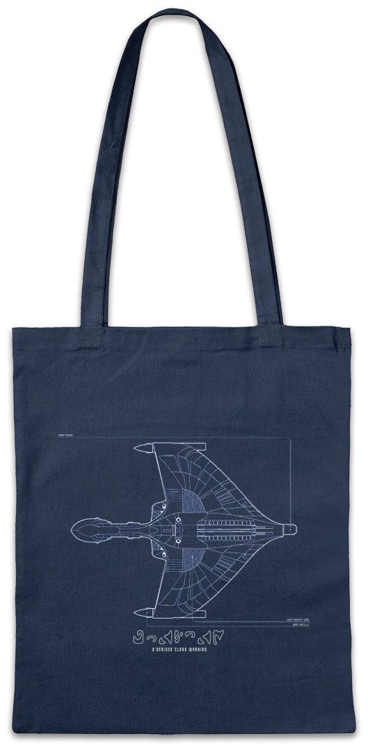 Beuteltasche D'Deridex Class Blueprint Stofftasche Sci-Fi Logo Sign Series Zeichen