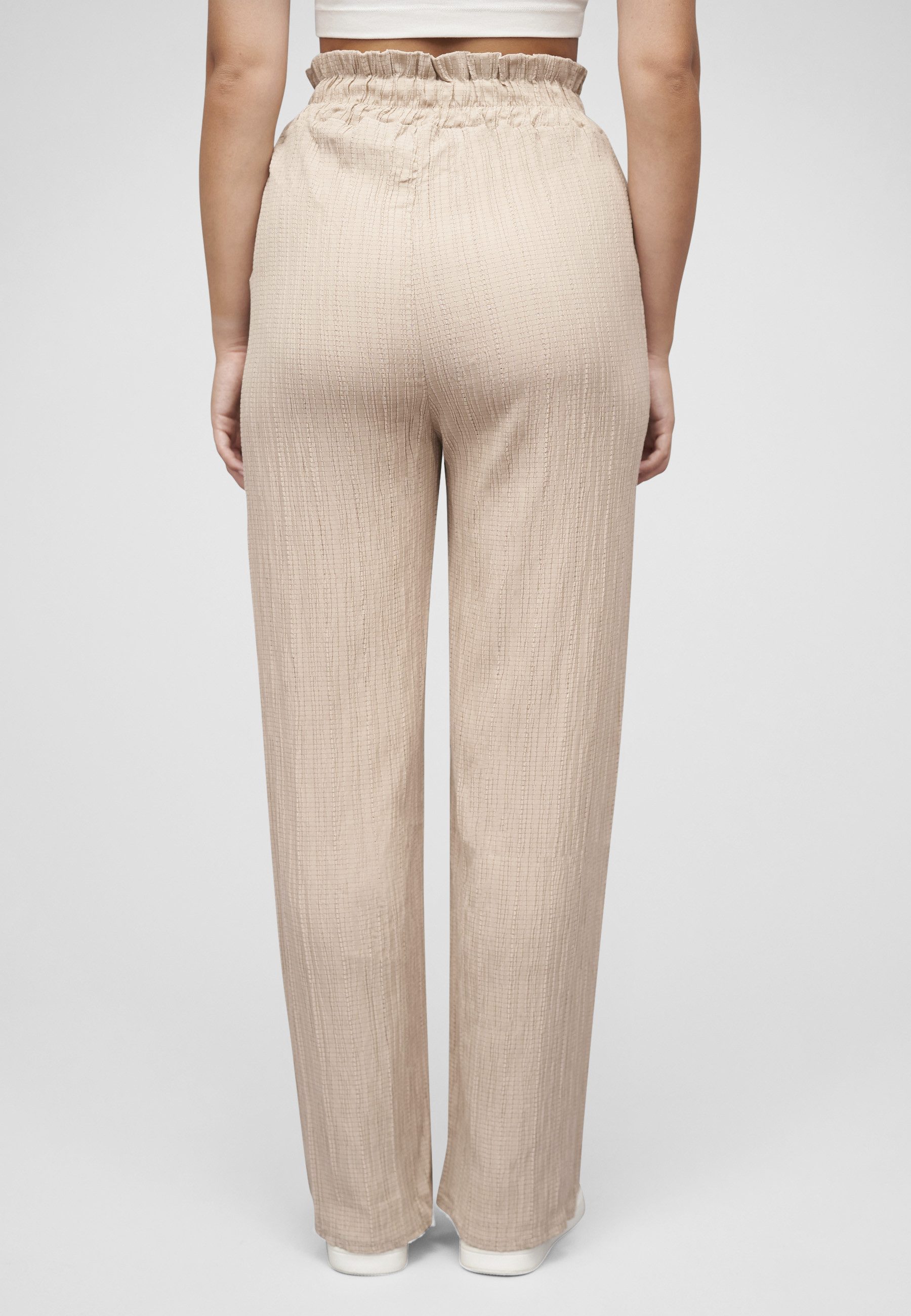 CLOUD 5IVE Stoffhose CLOUD 5IVE Sommer Hose mit weitem Beinschnitt und Strukturstoff (1-tlg)
