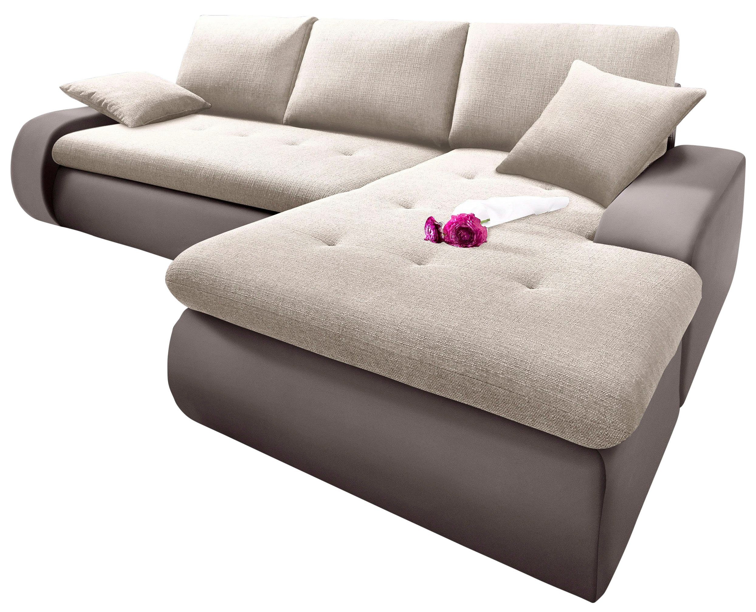 TRENDMANUFAKTUR Ecksofa "Indie, modern und bequem, Materialmix, OTTOs Choic günstig online kaufen