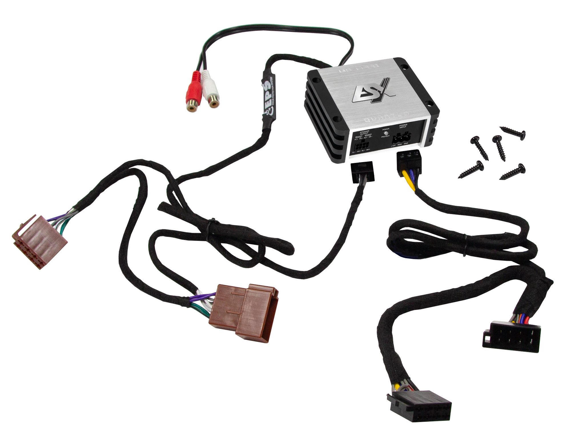 ESX ESX QS-FOUR-ISO Mini-4-Kanal Verstärker Audioverstärker