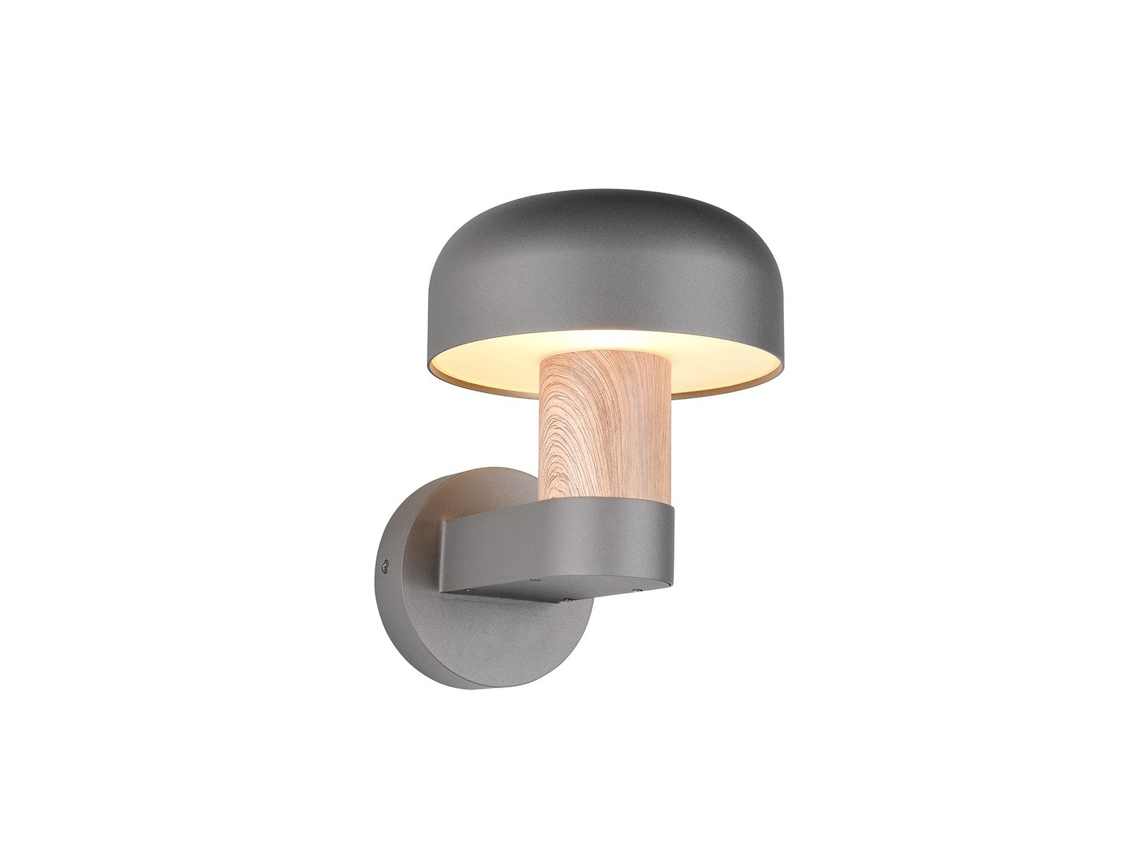 TRIO Leuchten LED Außen-Wandleuchte, LED wechselbar, Warmweiß, Wand Außenleuchte aus Aluminium zur indirekten Hausbeleuchtung H: 24cm