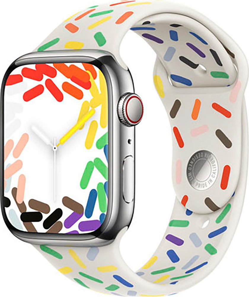 Apple Smartwatch-Armband 45mm Pride Edition Sport Band - S/M günstig online kaufen