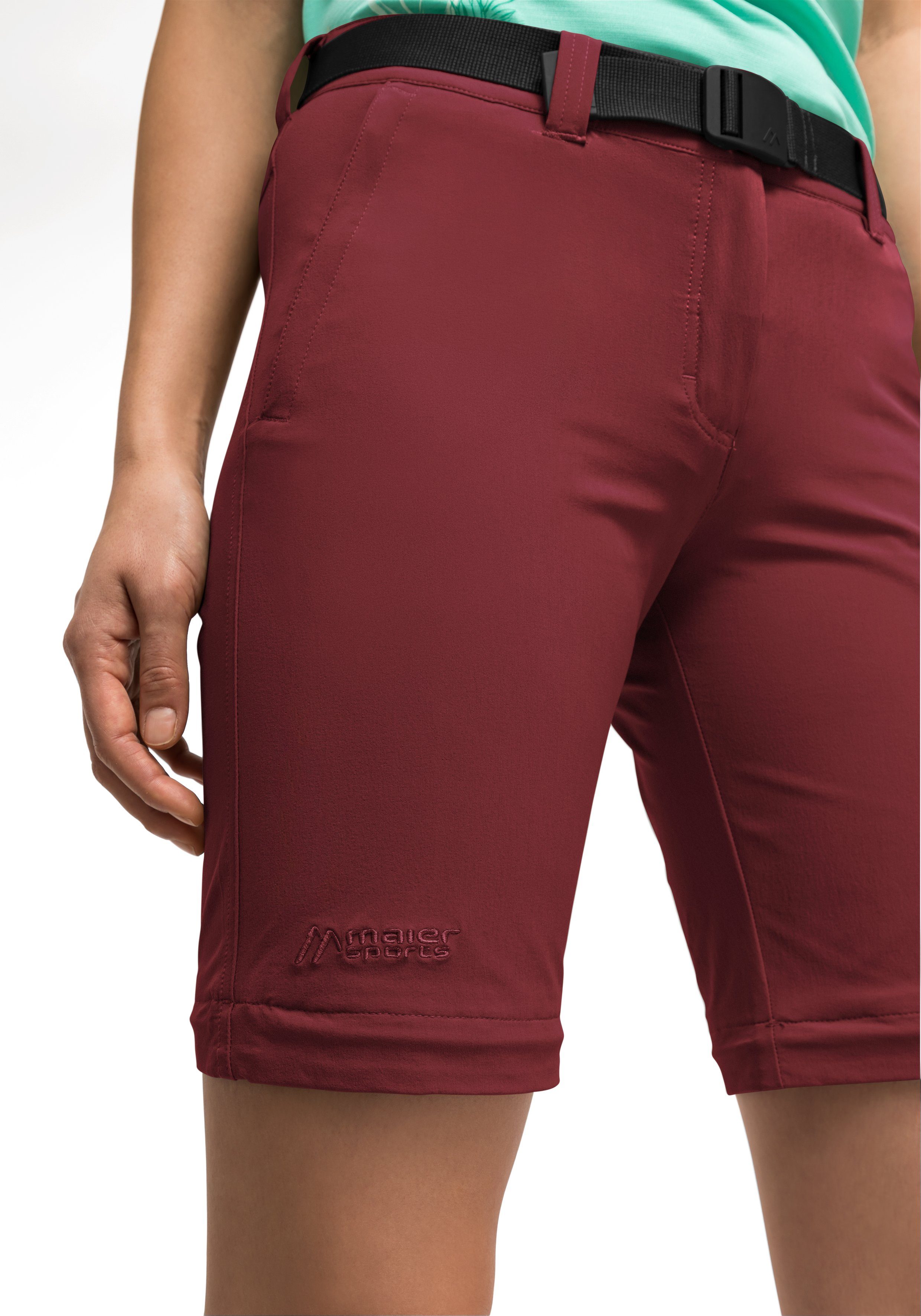 Maier Sports Outdoorhose Nata 2 Damen Zip-Off Wanderhose, atmungsaktive Trekkinghose, Regular Fit