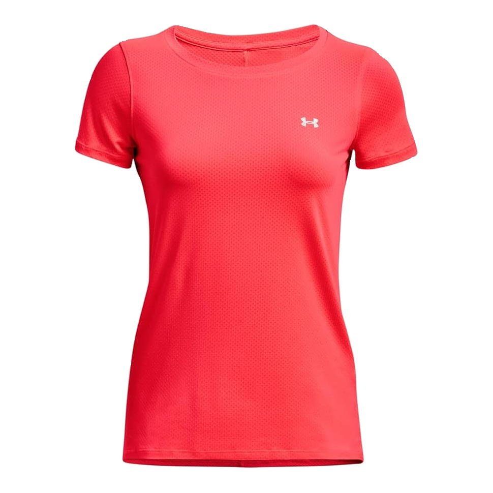 1328964 Kurzarm Under - Armour® Rot T-shirt HeatGear Damen T-Shirt
