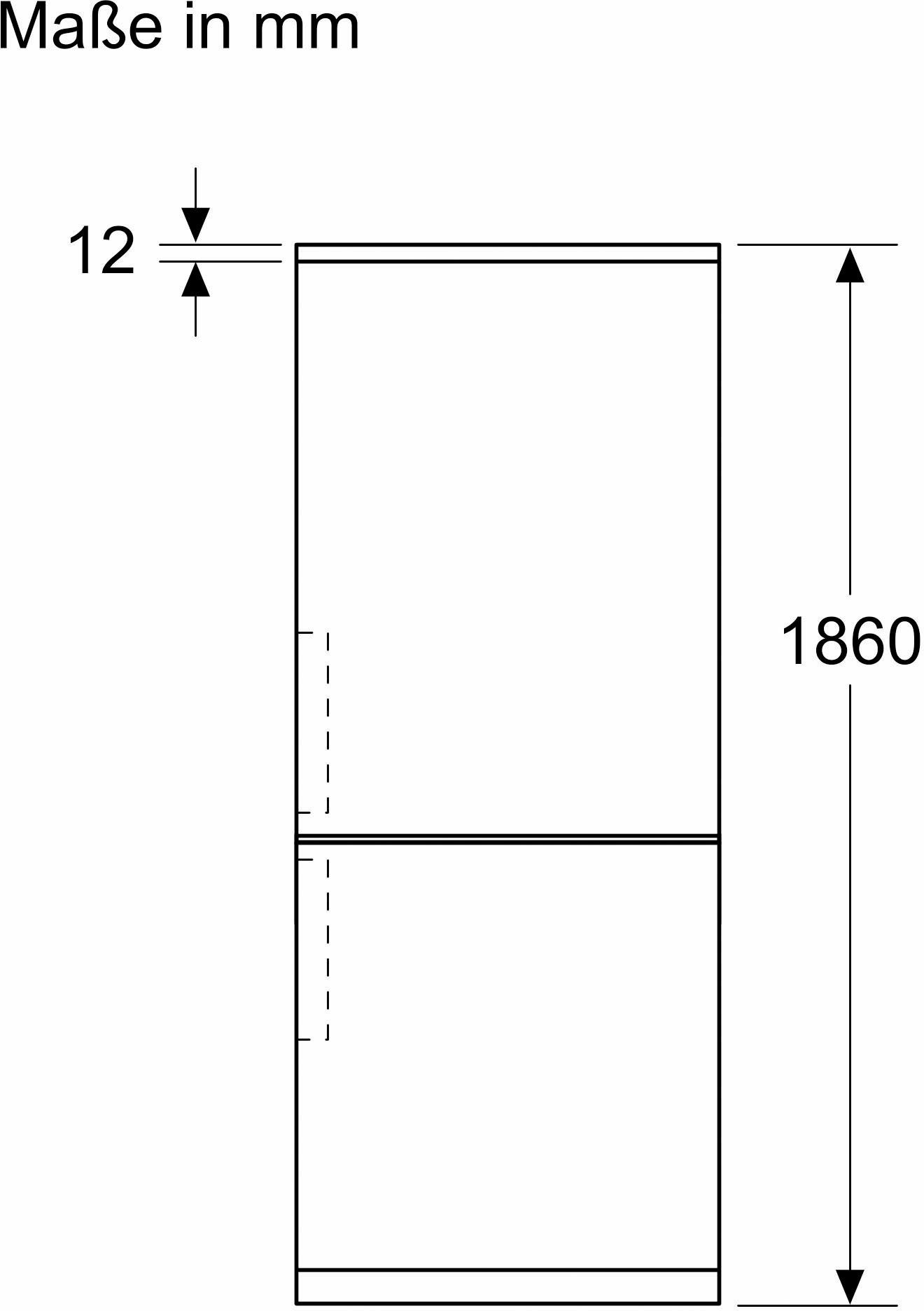 BOSCH Kühl-/Gefrierkombination KGN36VICT, hoch, cm breit 60 186 cm