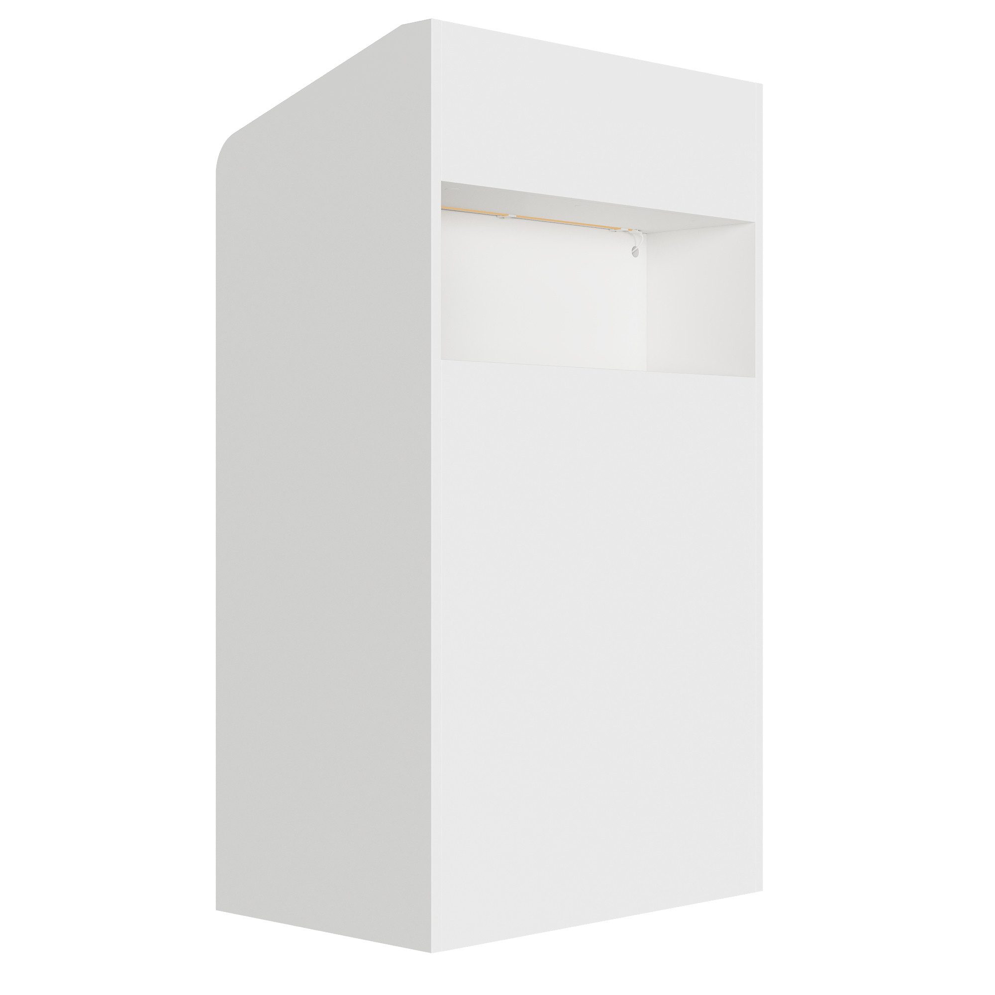 FUFU&GAGA Empfangstheke Empfangstheke mit LED-Beleuchtung, Weiß, MDF, in 3 Größen