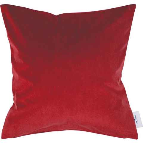 TOM TAILOR HOME Dekokissen French Velvet, aus weichem Micro-Velvet, Kissenhülle ohne Füllung, 1 Stück