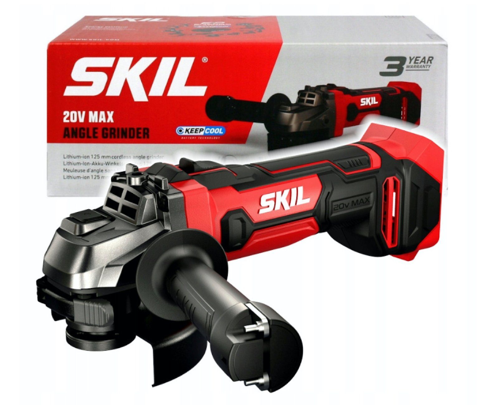 SKIL Akku-Winkelschleifer Akku Winkelschleifer 3921 CA 20V 125mm AG1E3921CA