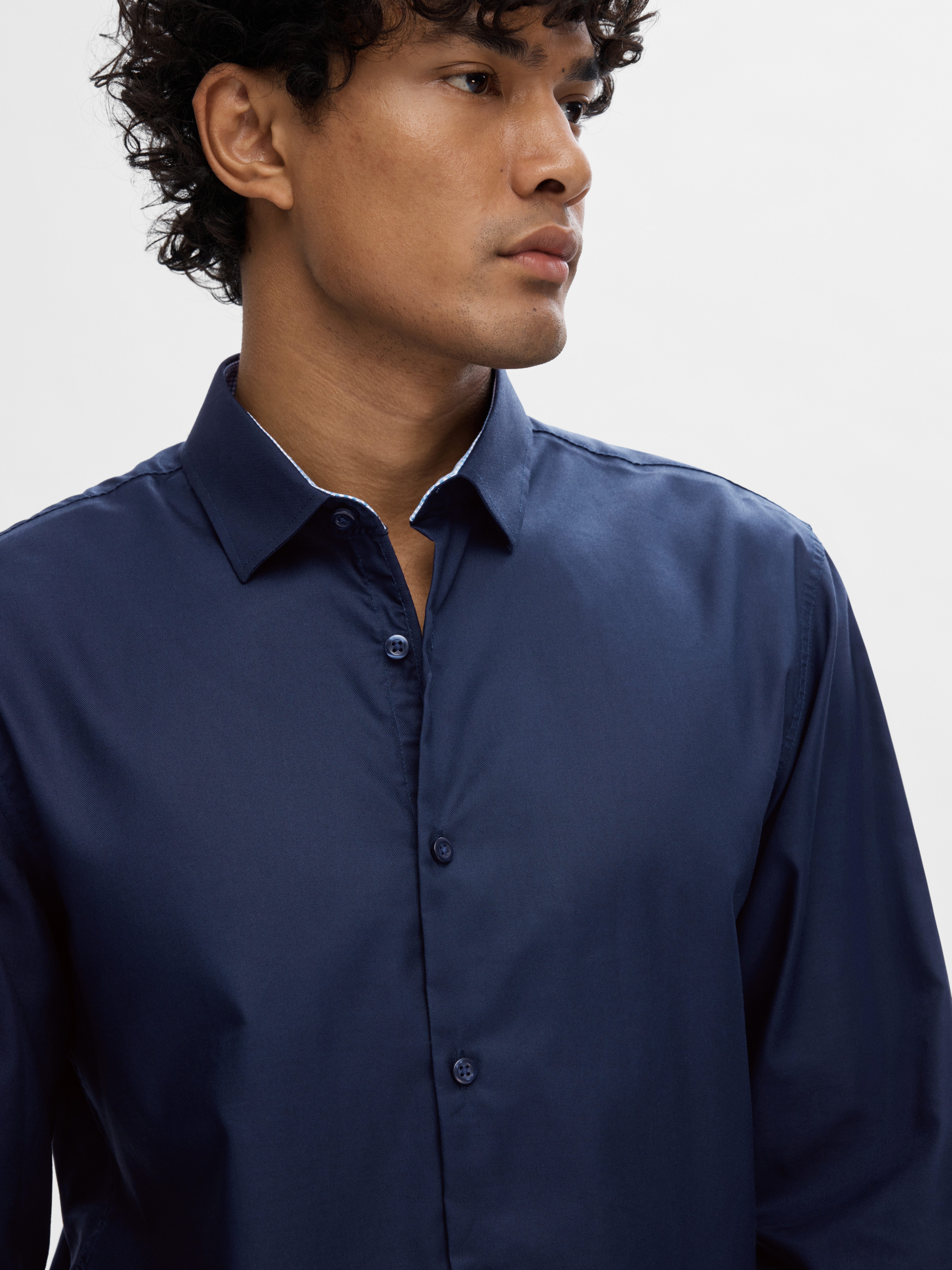 Selected Langarmhemd SLHSLIMZARK LS SHIRT