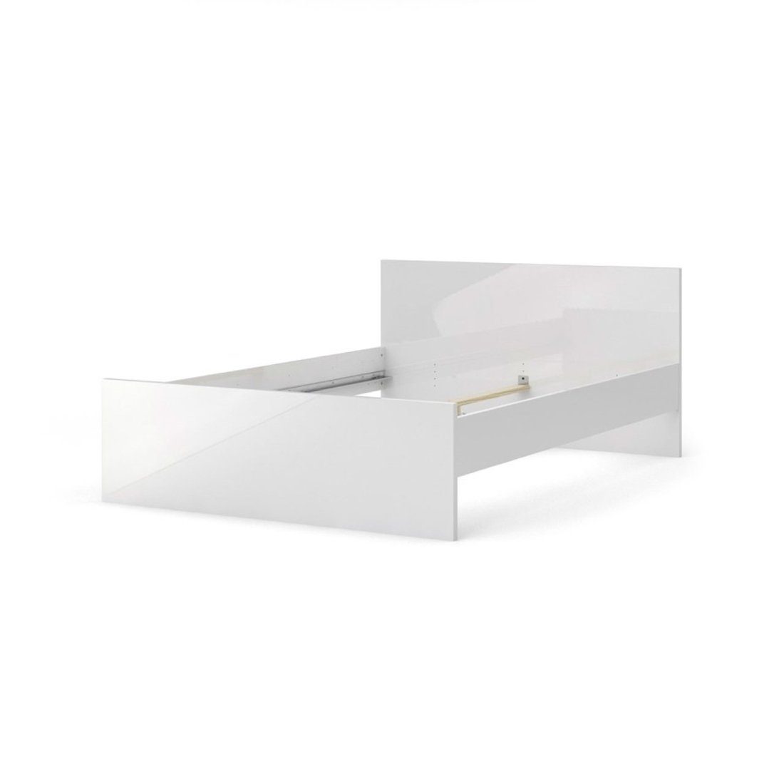 ebuy24 Bett Nada Bett 140 * 200 cm weiss hochglanz. (1-tlg)