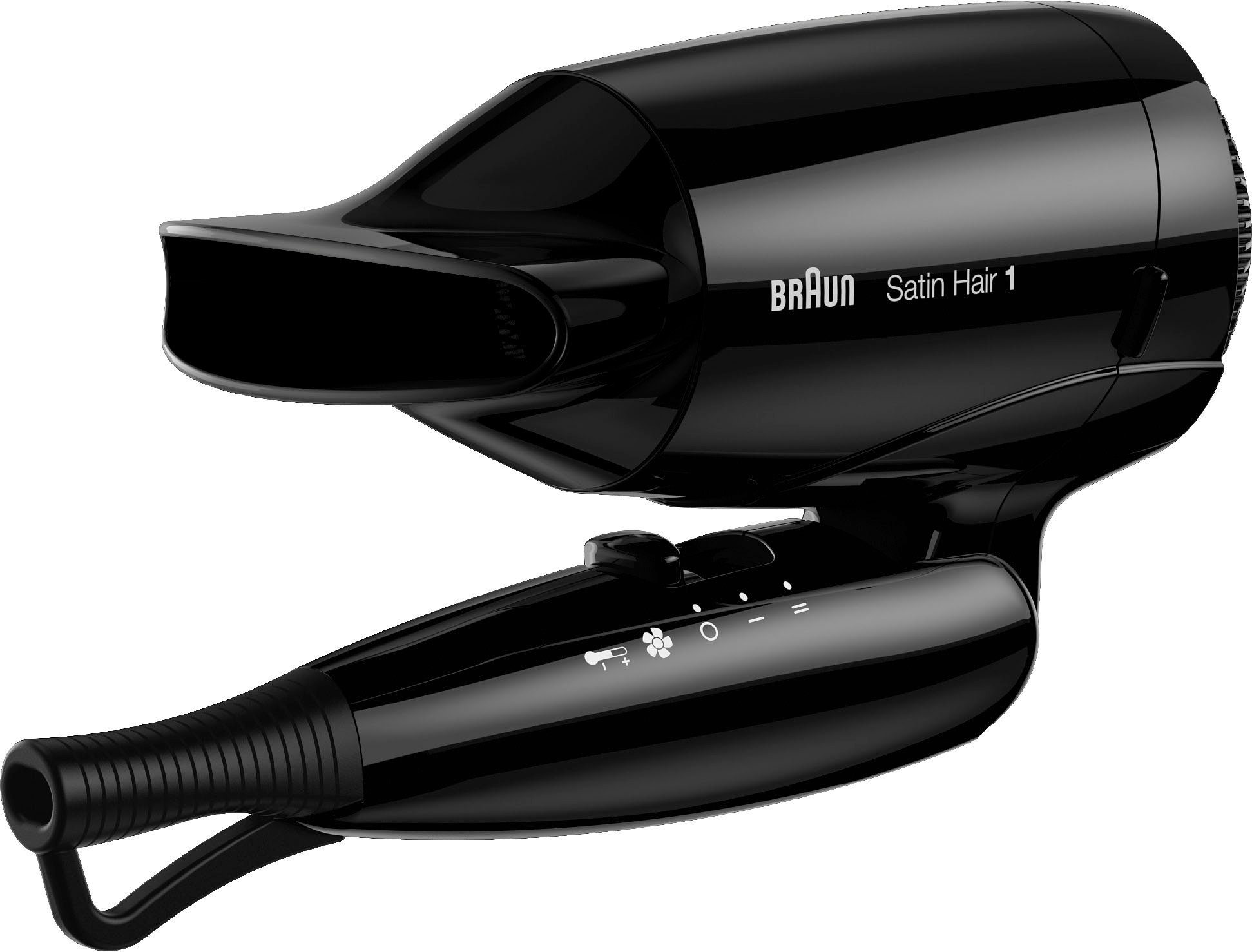 Hair 1200 W, Braun Style & 1 Faltbar Satin Braun Reisehaartrockner Go,