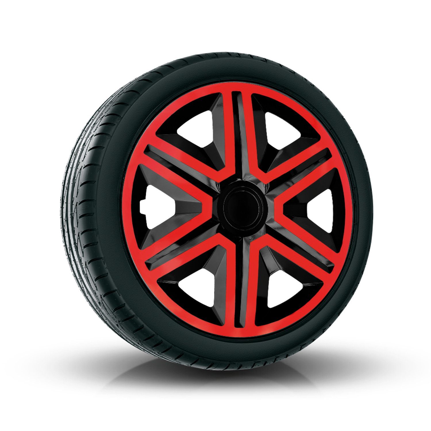NRM Radkappen Action Doublecolor, 15 in Zoll, (4-St) 15" Radkappen Komplettset Radzierblenden 4 Stück