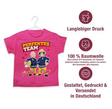 Shirtracer T-Shirt Perfektes Team - Penny & Sam Feuerwehrmann Sam Jungen