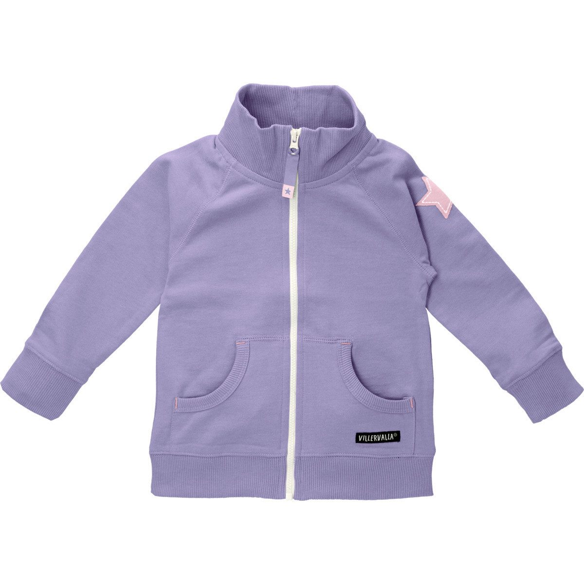 Villervalla Sweatjacke Stern Mädchen Zip Hoodie, Kapuzenjacke, Trainingsjacke, Zip Pullover, Freizeitjacke