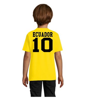Blondie & Brownie T-Shirt Kinder Ecuador Sport Trikot Fußball Weltmeister WM Copa America