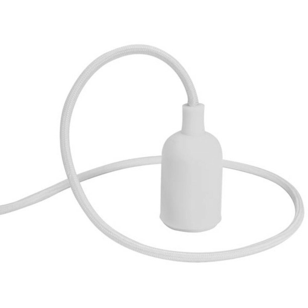 Velleman Pendelleuchte Vellight Pendelleuchte mit Textilkabel, Silikongummi, 100 cm, längenve