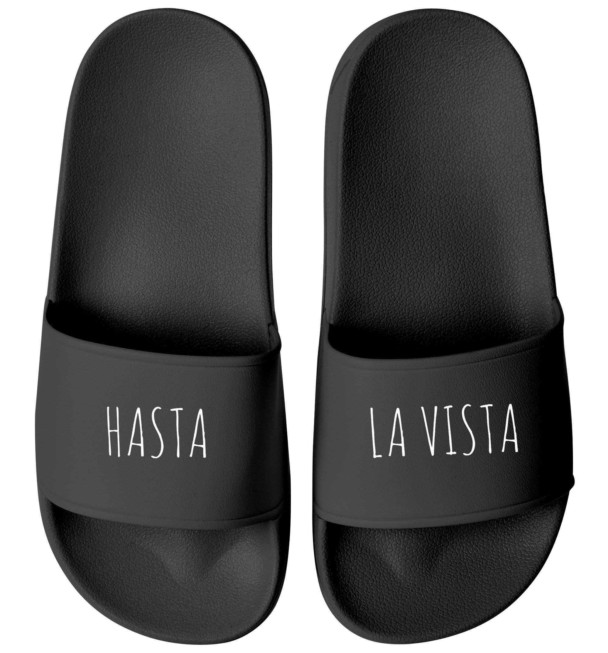 Badeschlappen Unisex Slides für Urlaub Festival Filmfans, Fun Badesandale