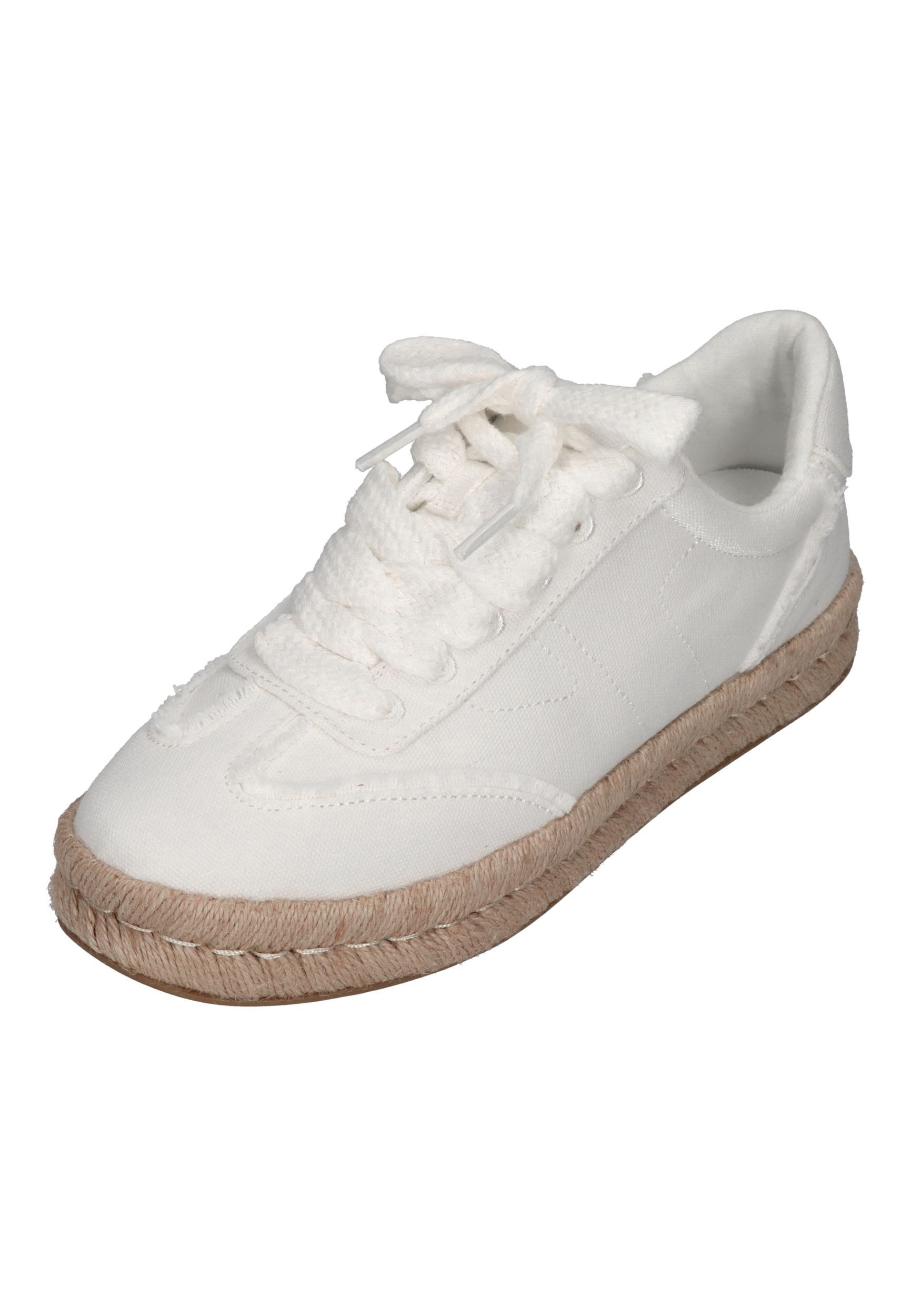 TOMS JESSE 10023114 Sneaker White Canvas Fray