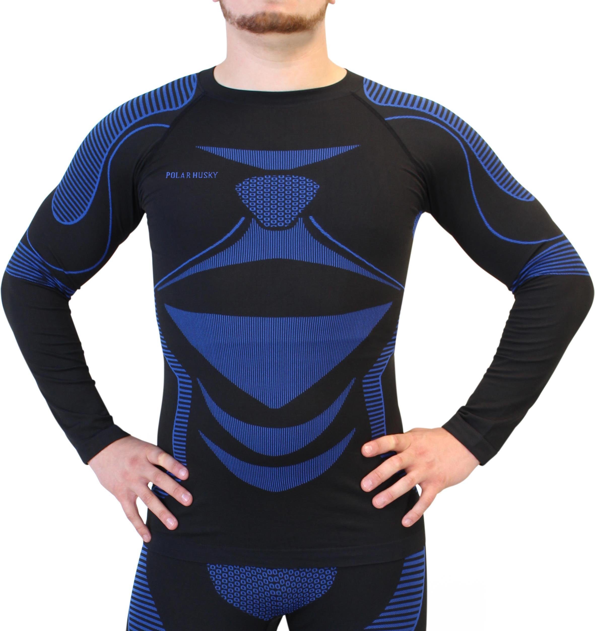 Polar Husky Funktionsunterhemd Sport-Funktionsunterhemd Extreme Active Wear schnelltrocknend Blau