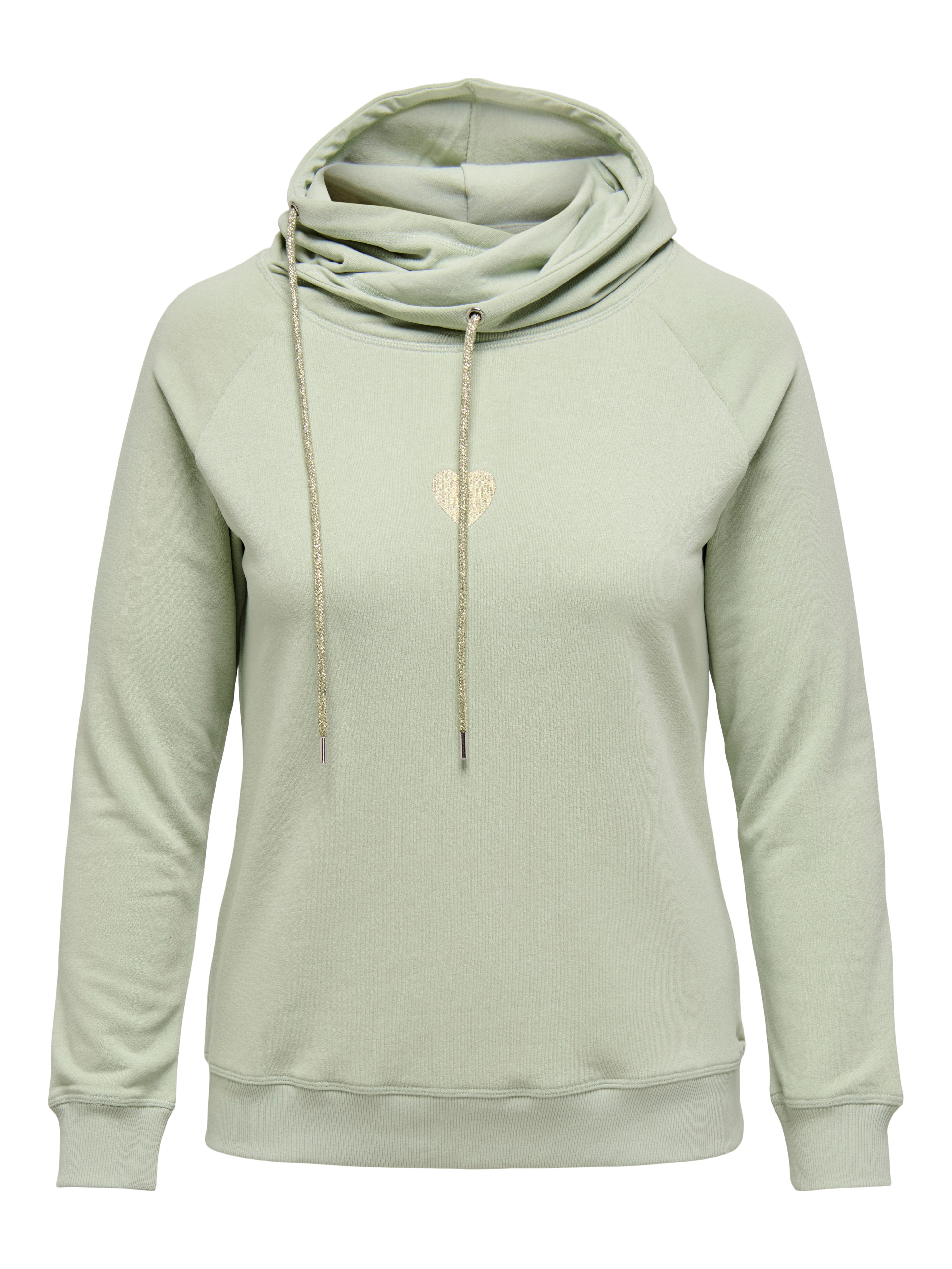 ONLY CARMAKOMA Kapuzensweatshirt CARMADDIE L/S HOODIE SWT JRS mit Glitzerst günstig online kaufen
