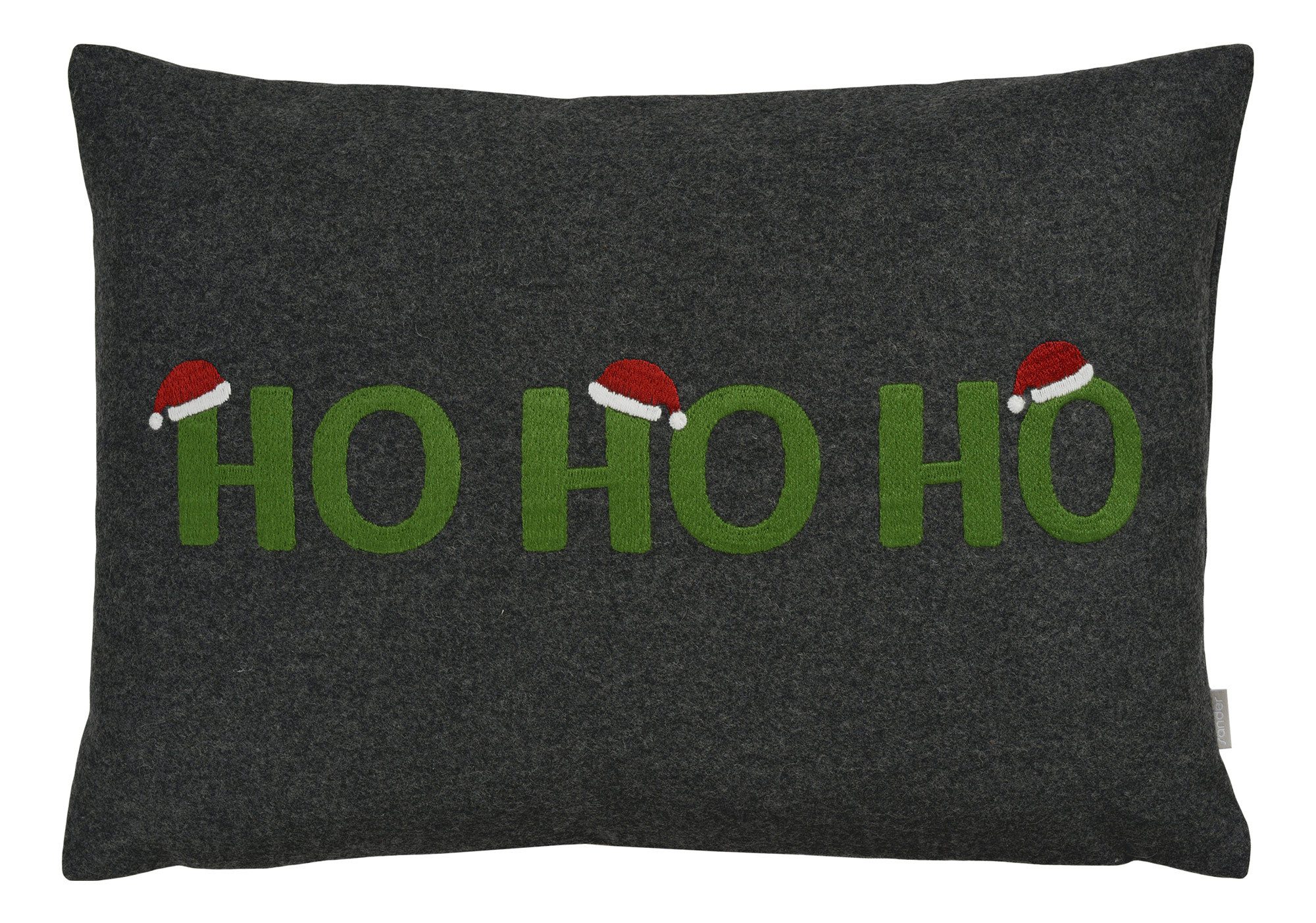 Sander Tischdecke Sander Kissenhülle Ho Ho Ho, 34 graphite