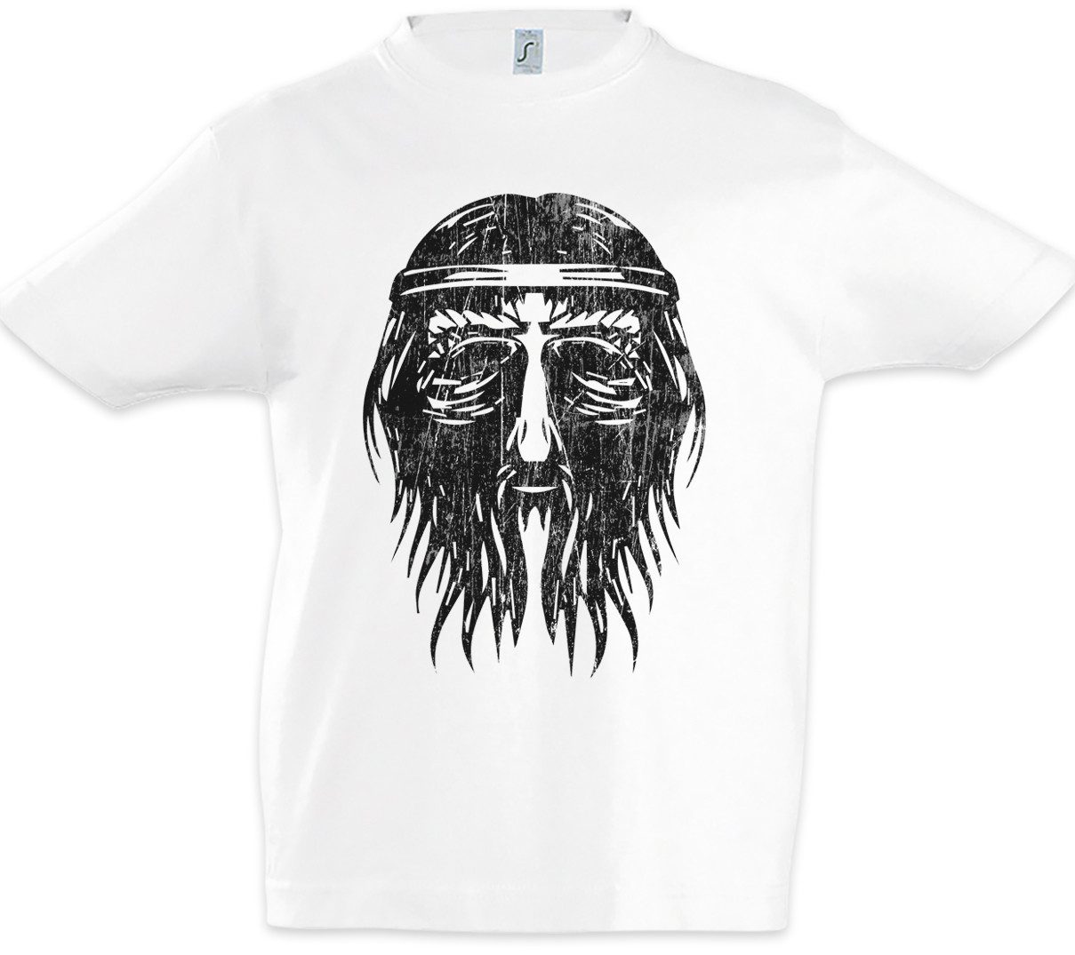 Urban Backwoods Print-Shirt Nordic Barbarian Face Kinder T-Shirt Vikings Barbar Celtic Irminsul (1-tlg) Thor Weltenbaum Odin Tyr