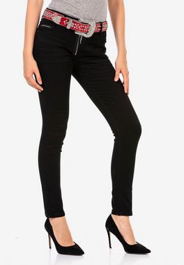 Cipo & Baxx Slim-fit-Jeans in figurbetontem Slim Fit-Schnitt