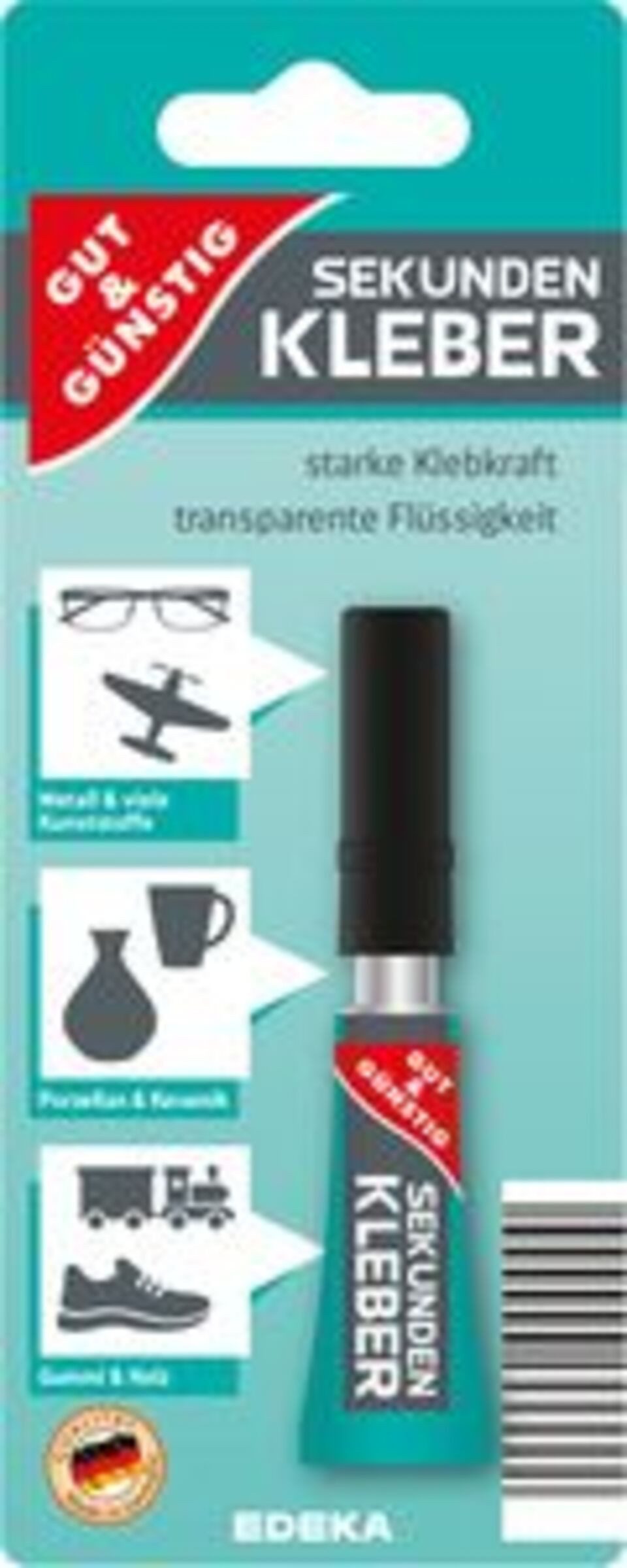 Gut & Günstig Sekundenkleber Sekundenkleber 3g, (1-tlg) günstig online kaufen