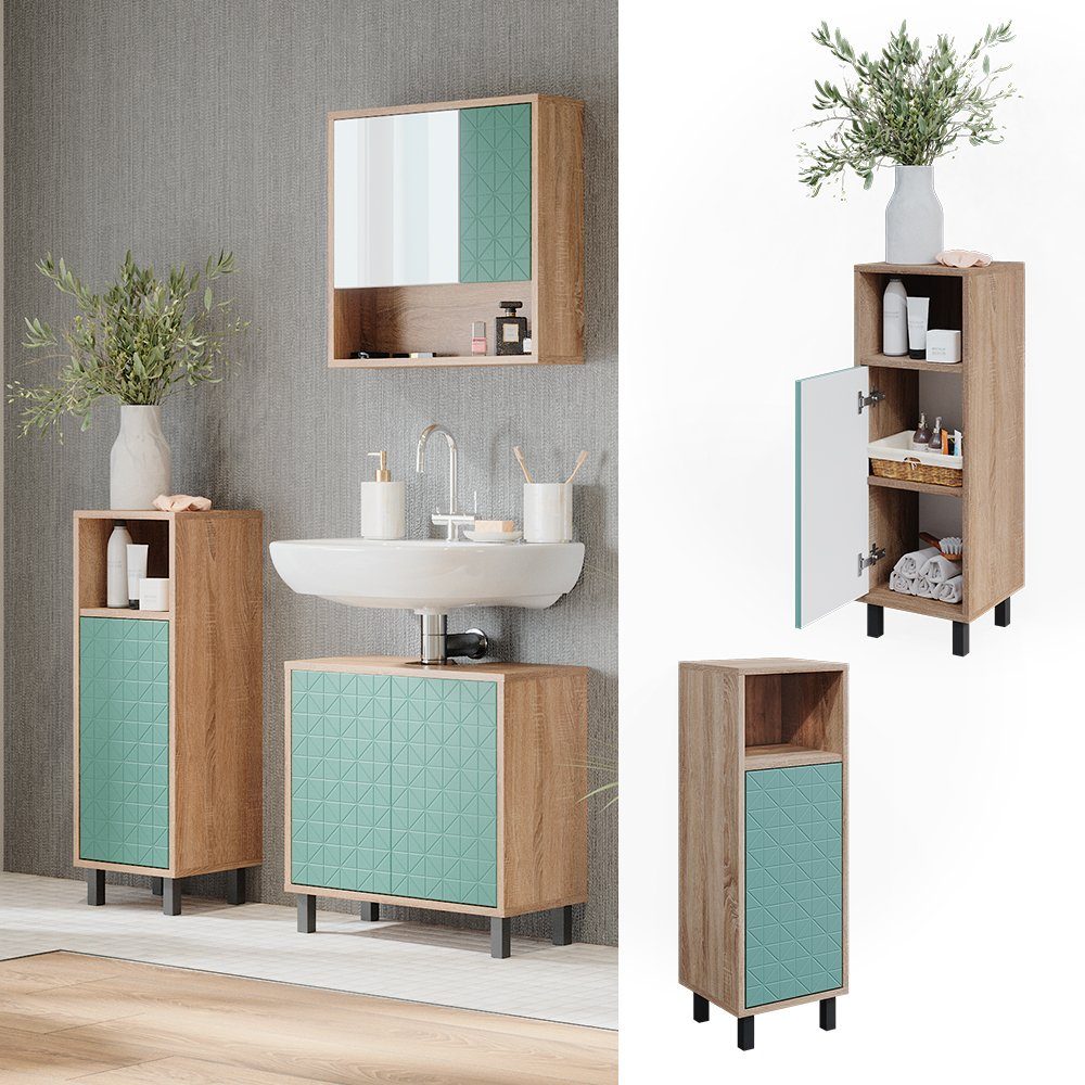 Vicco Midischrank Agasta, Mintgrün/Sonoma, 30 x günstig online kaufen