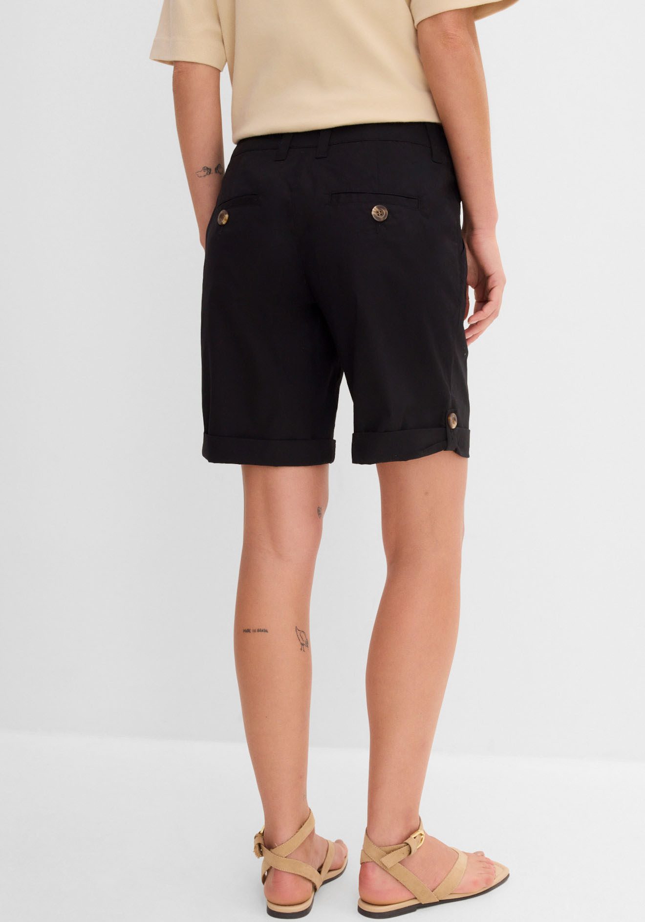 bonprix Bermudas mit krempelbaren Beinen, Regular Fit