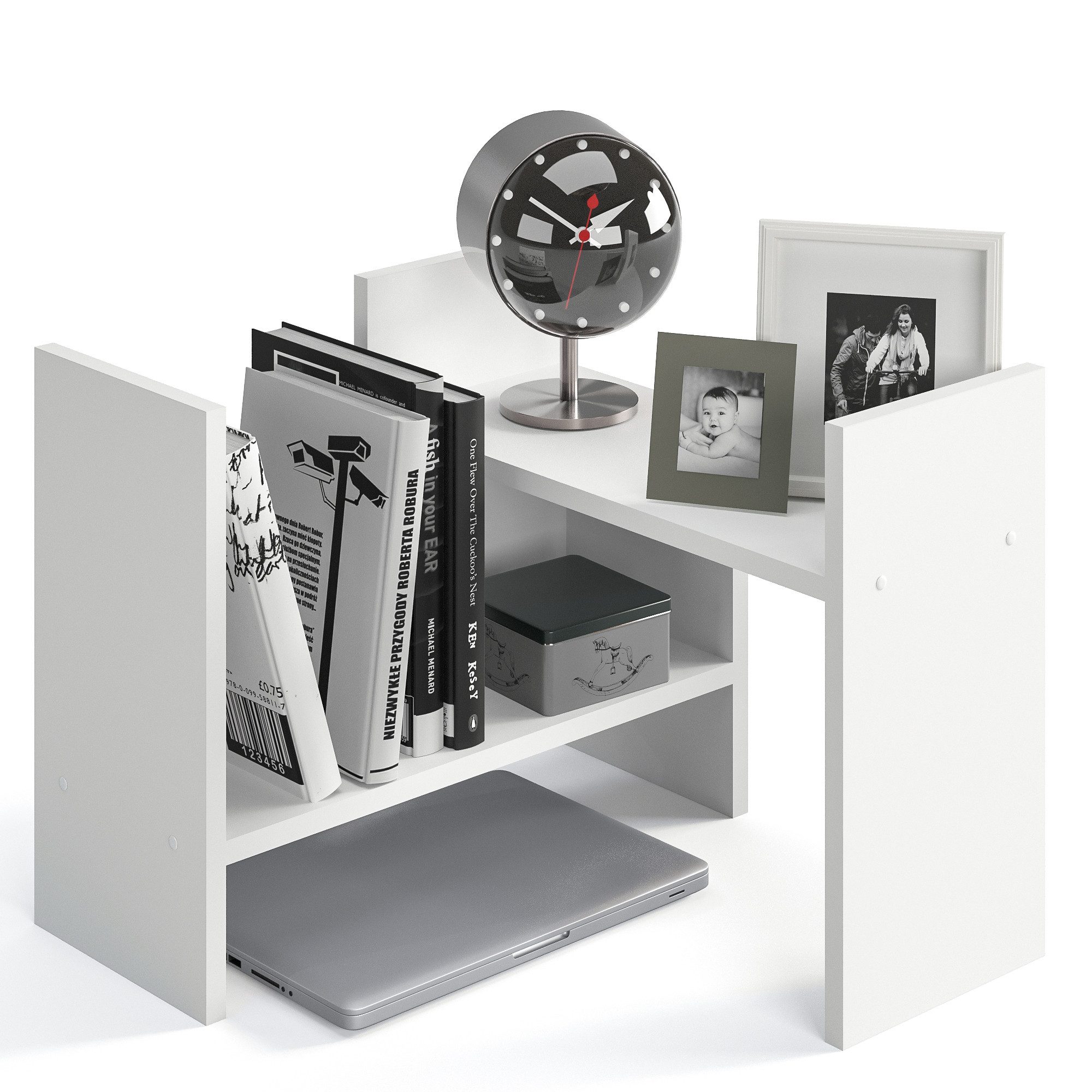 KOMTO Bücherregal Shelf K Tischregal Schreibtisch Aufsatzregal Desktop Rega günstig online kaufen