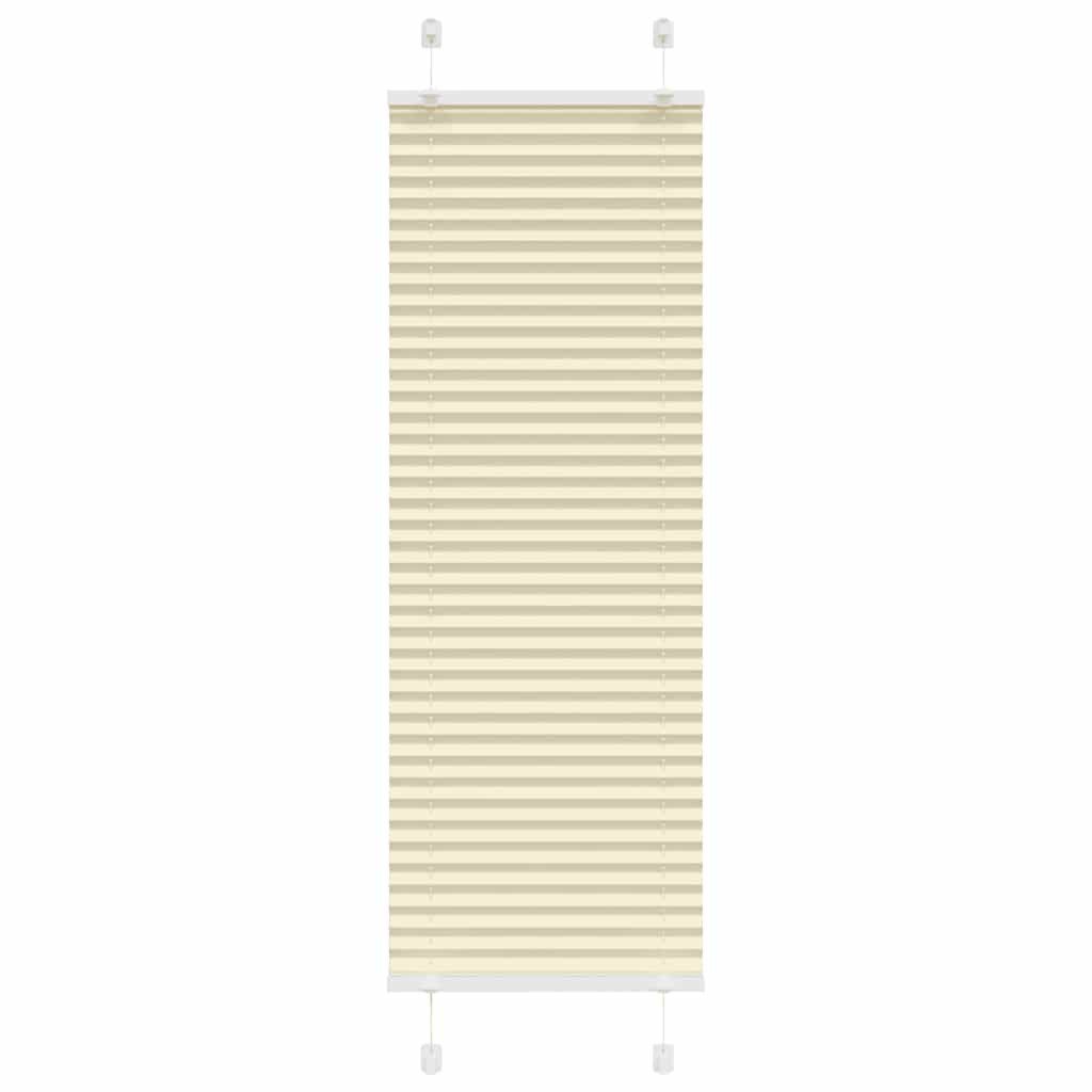 vidaXL Jalousie 40 x 150 cm Plissee Creme 40x150 cm Stoffbreite 39,4 cm Polyester