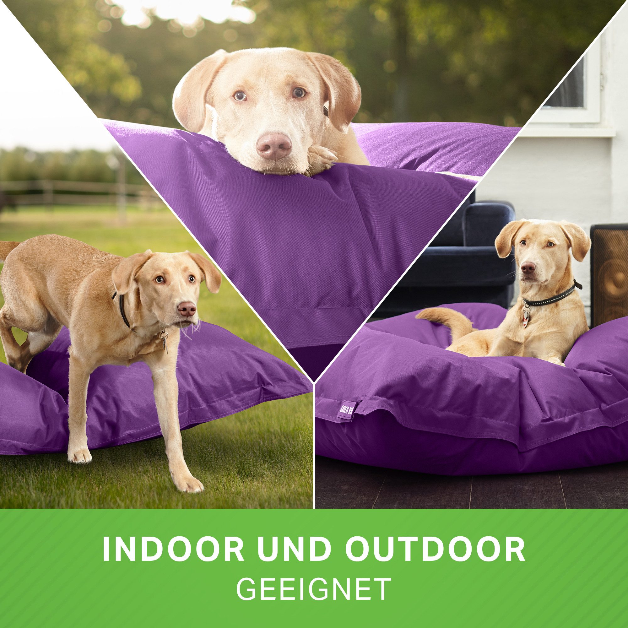Green Bean Hundematte XL Hundebett - Hundekissen 120x160cm
