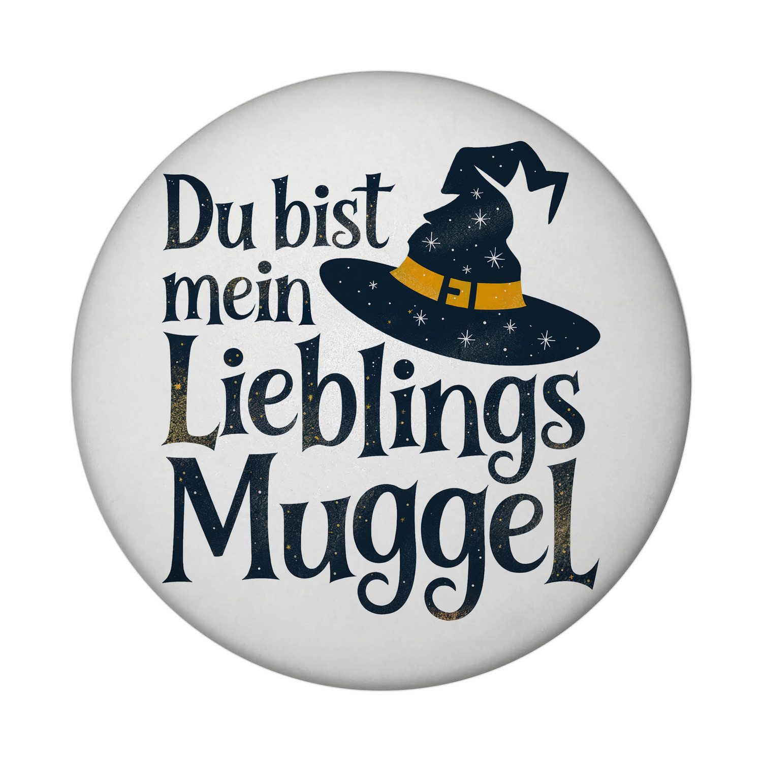 Magnet DU BIST MEIN LIEBLINGS MUGGEL Magnet mit Flaschenöffner rund