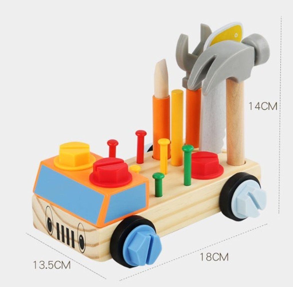 LENBEST Werkbank Spiel-Werkzeugstation Werkzeug Kinder Spielzeug ab 2 3 4  Jahre, (1-tlg)