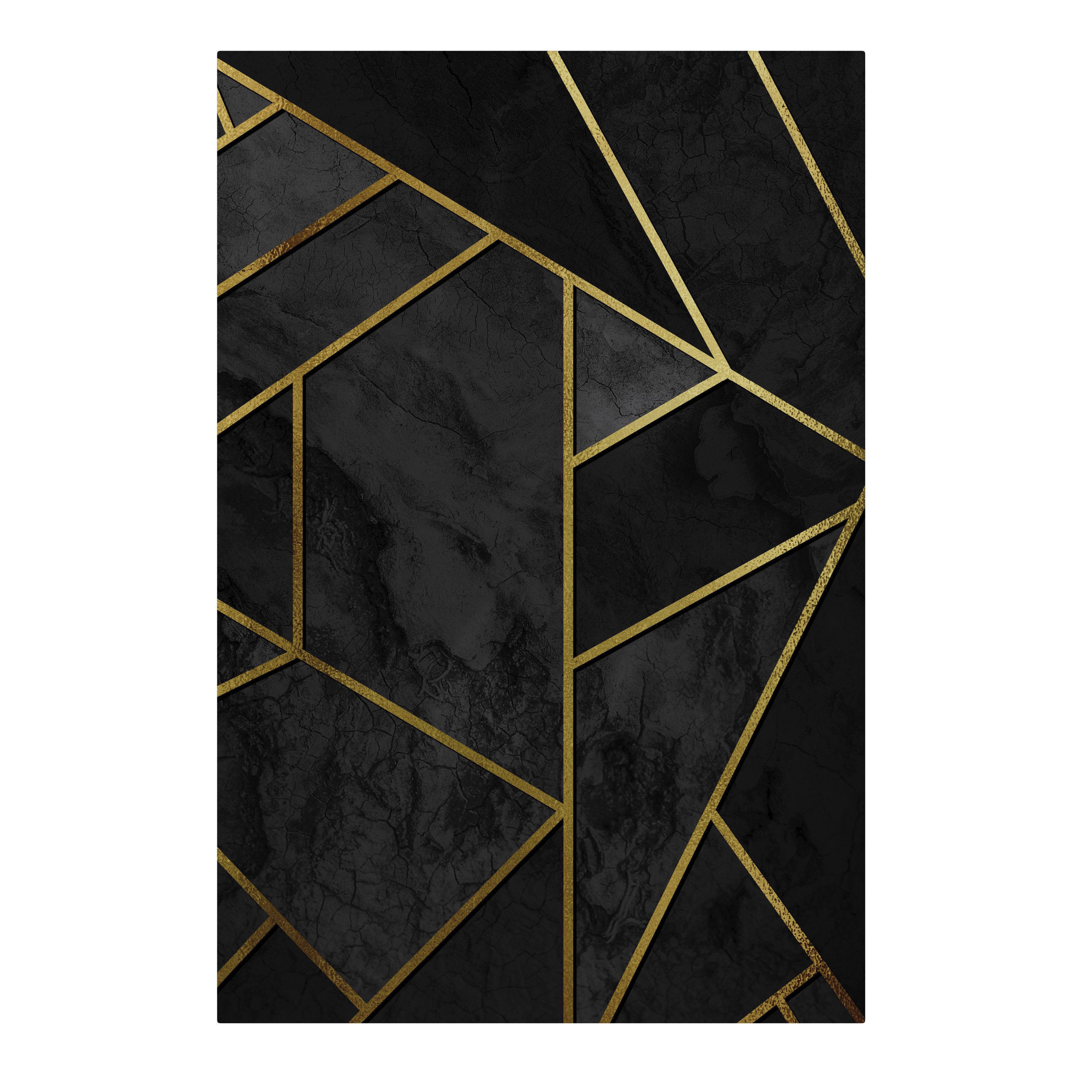 SPACEREBELS Leinwandbild GLINTING GEOMETRIC DREAMS, Art Déco (1 St), 3 cm Keilrahmen, Baumwollleinwand
