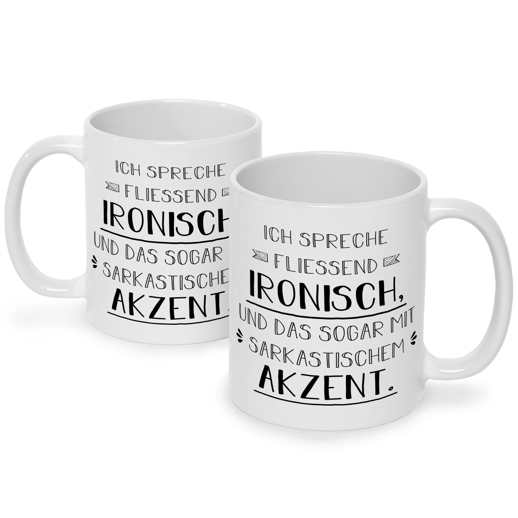 mit Ihn Geschenk - - Muttertag Weihnachten - Spreche Spruch Ironisch Tasse Sie & für Freunde Vatertag Papa GRAVURZEILE Geschenke Geburtstag Tasse Mama - Lustige Valentinstag für Bedruckte Weiß