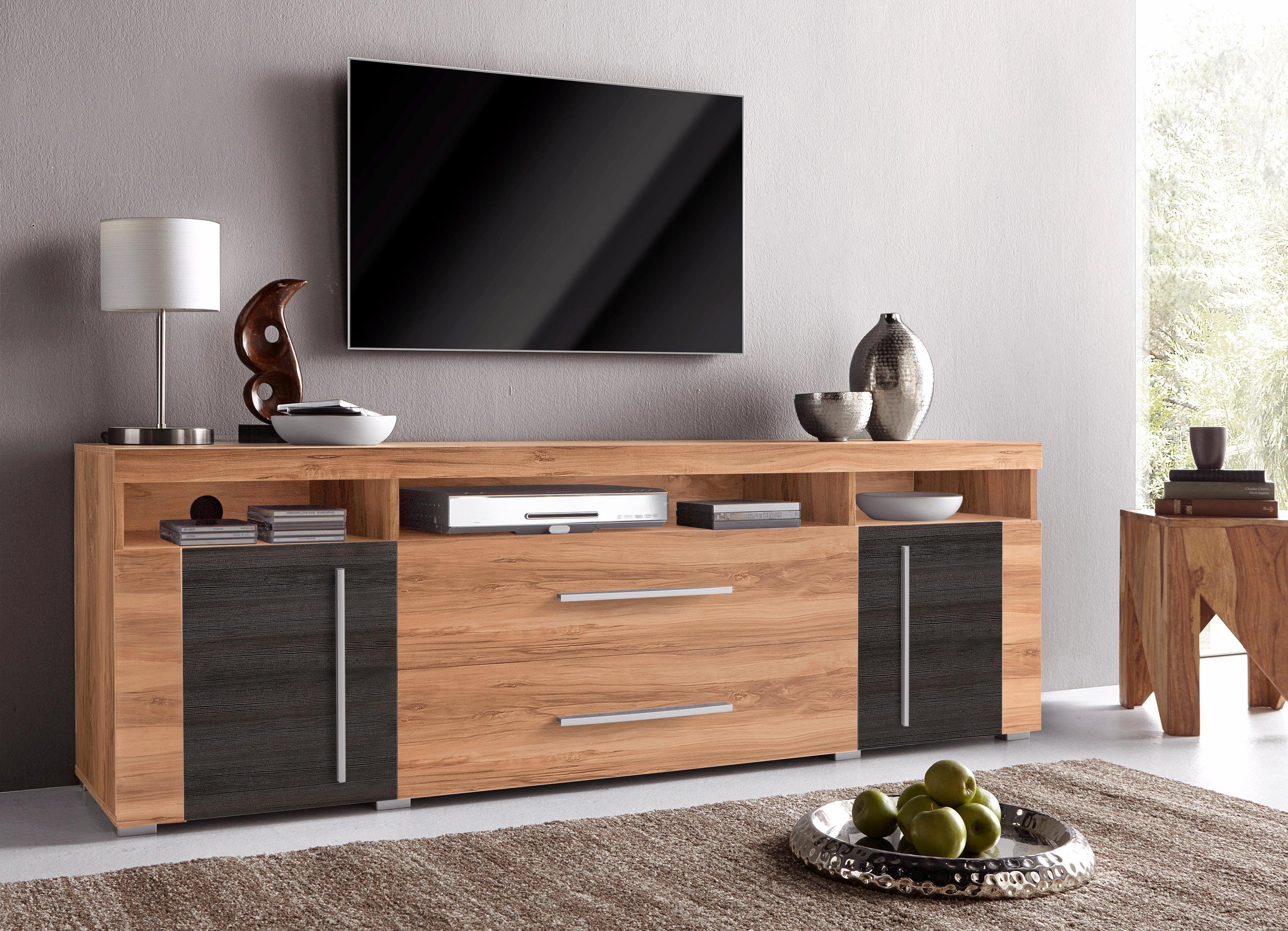 OTTO home Lowboard Roger,Breite 182 cm, stilvolle TV-Kommode, 2Türen 2 Schubladen, TV-Schrank mit viel Stauraum, TV-Board