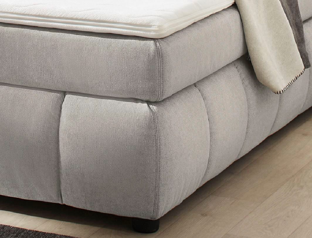 Jockenhöfer Gruppe Boxspringbett Cora, Wende-Bonell-Federkern-Matratze (H2/H3), PU-Schaum Topper