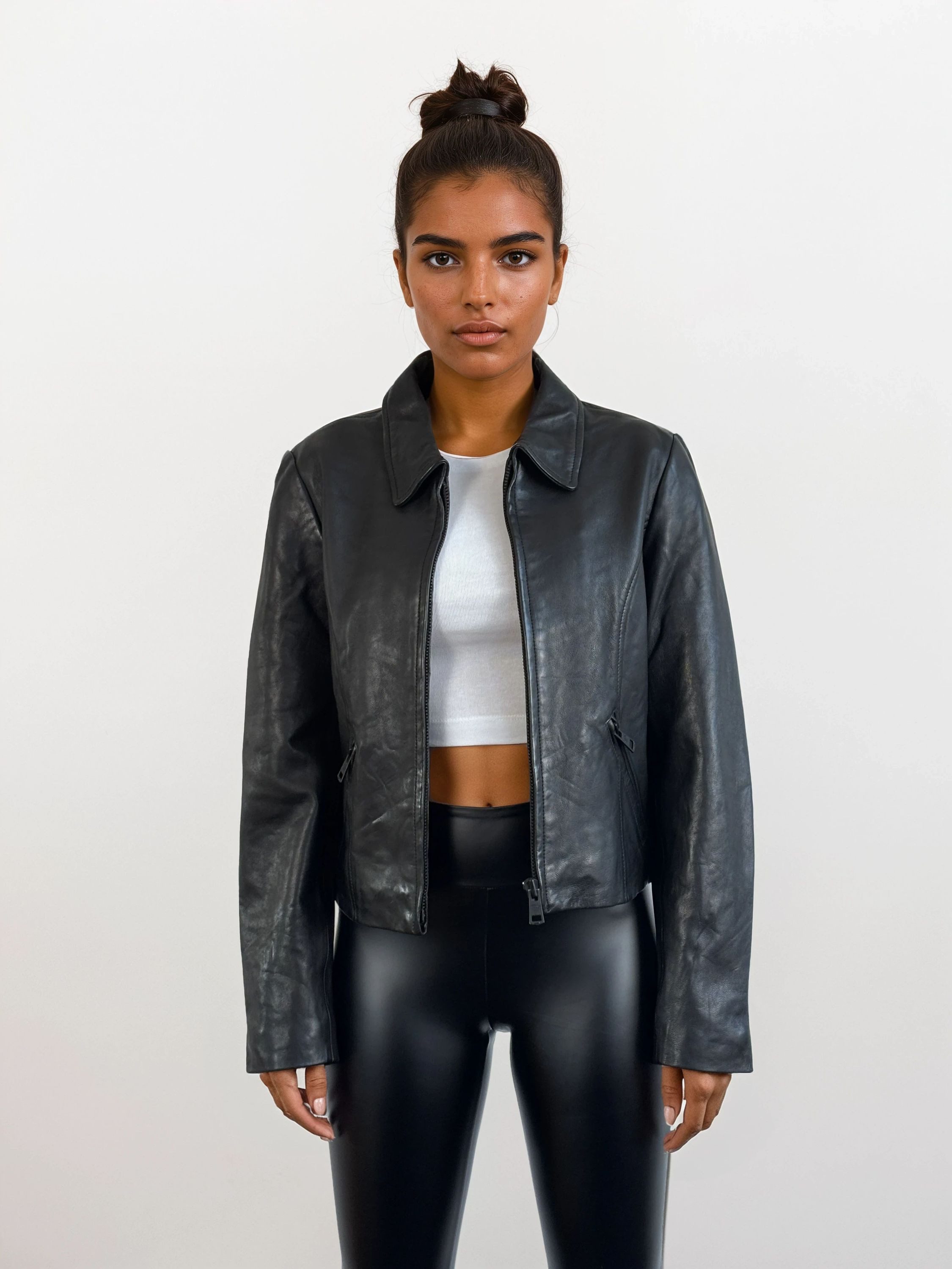 trueprodigy Lederjacke Pina feminine Passform mit günstig online kaufen